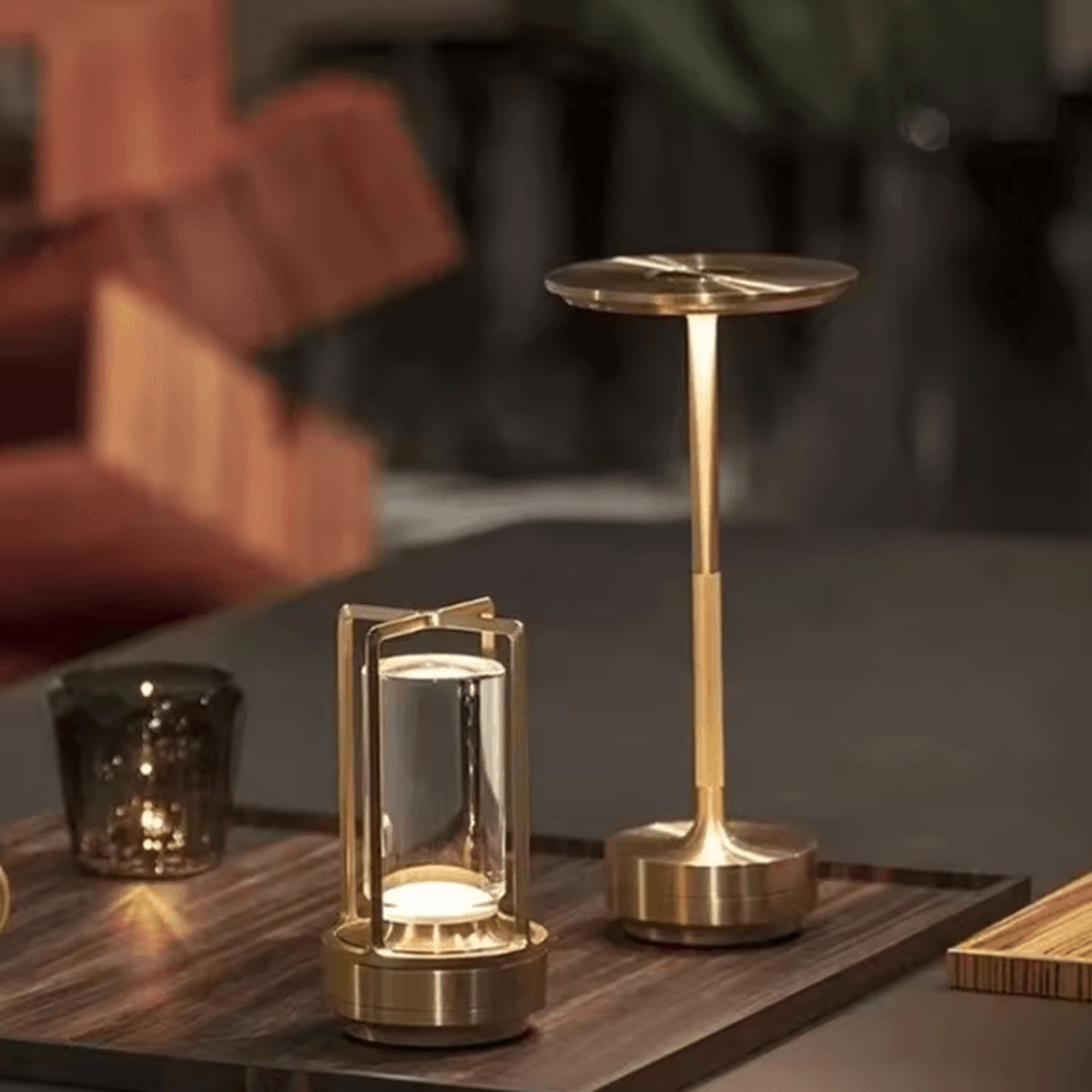 Wireless Rechargeable LED Table Lamp With Touch Sensor For Bedroom Restaurant  Home Decor 0