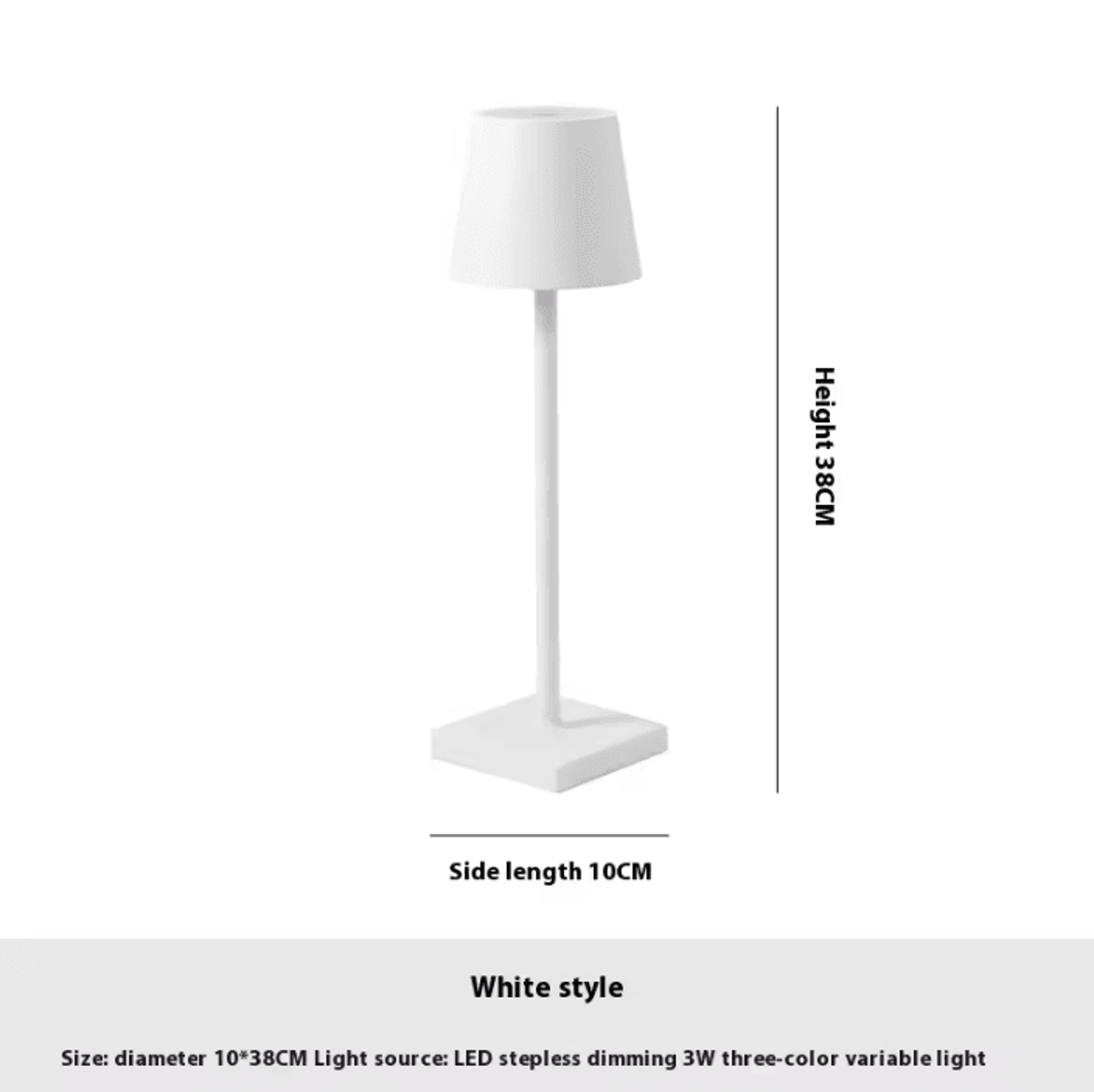Cordless USB Rechargeable Table Lamp With Touch Control For Bedroom Restaurant  Home Decor 9