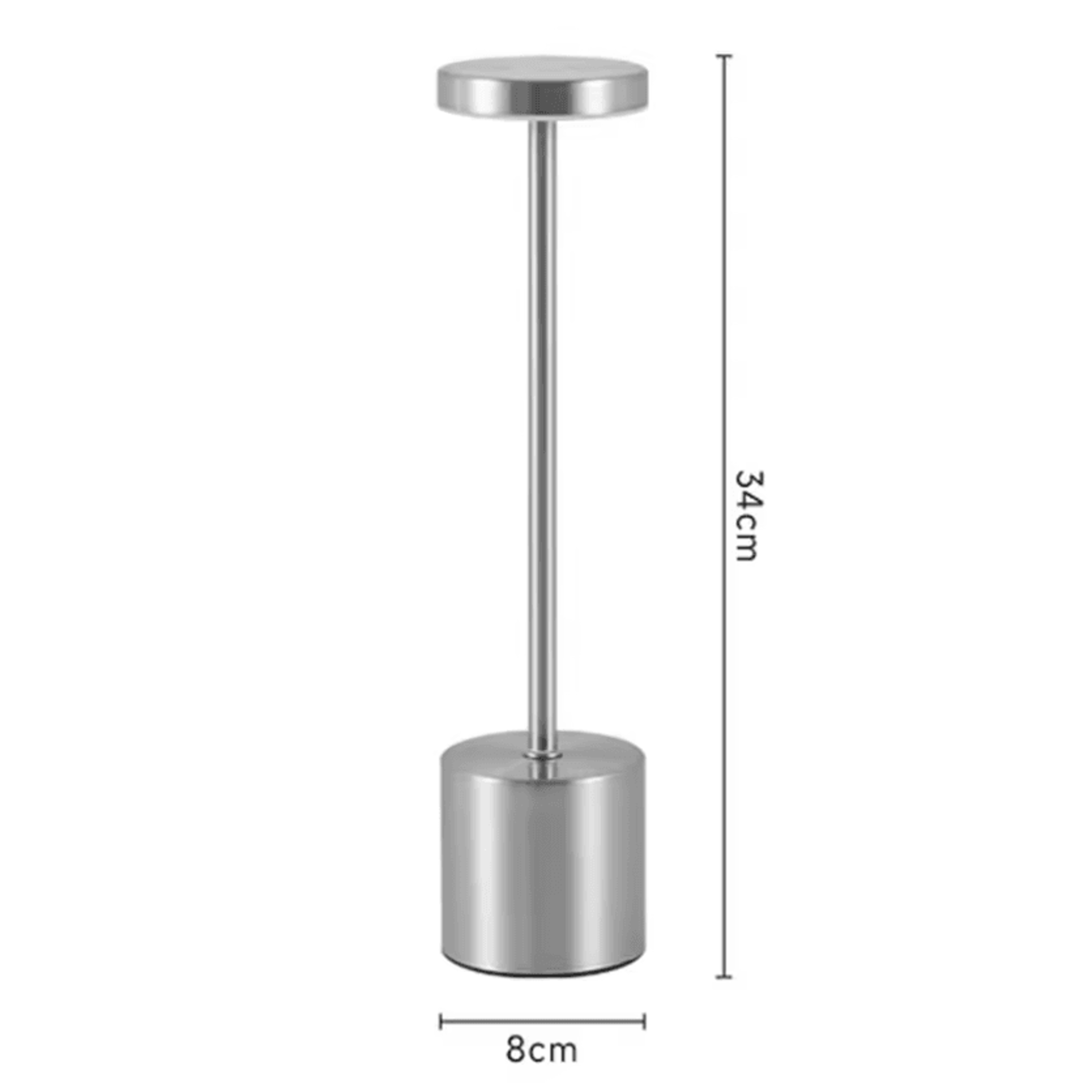 Rechargeable LED Metal Table Lamp With Touch Control  3 Color Modes For Bedroom  Outdoor Decor 5