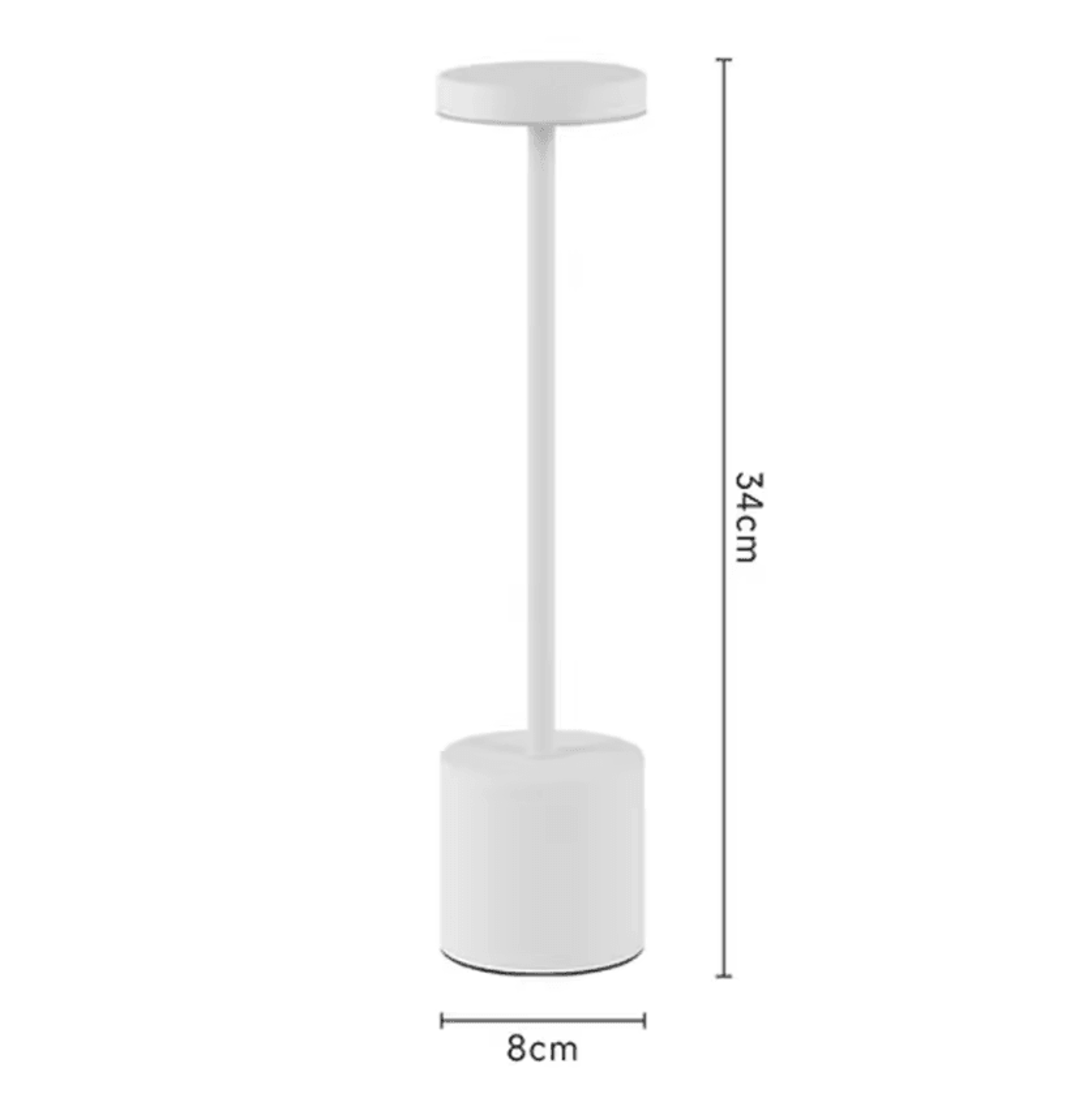 Rechargeable LED Metal Table Lamp With Touch Control  3 Color Modes For Bedroom  Outdoor Decor 6