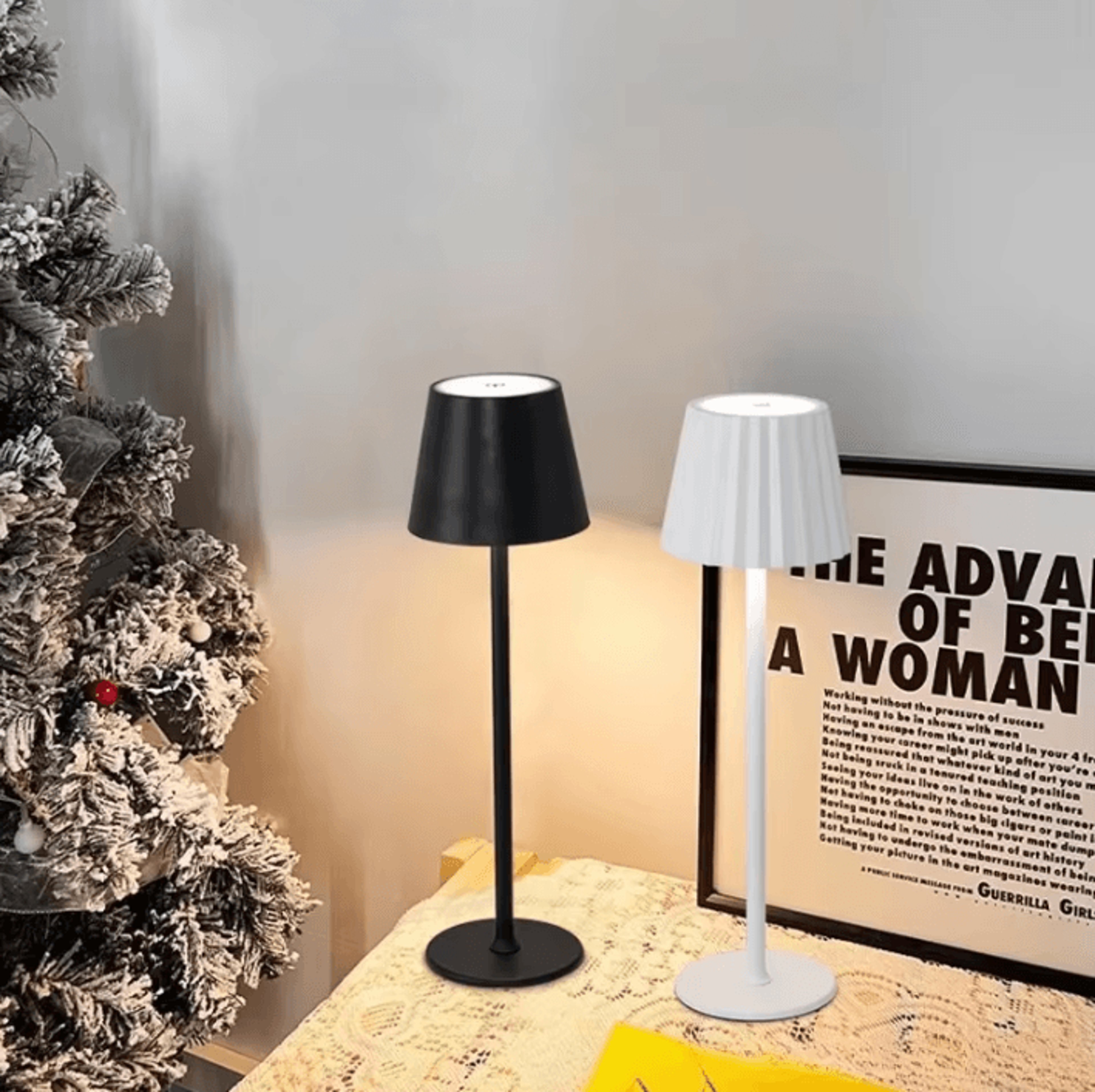 Retro LED Table Lamp With Touch Control  3 Color Modes For Bedroom  Home Decor 4