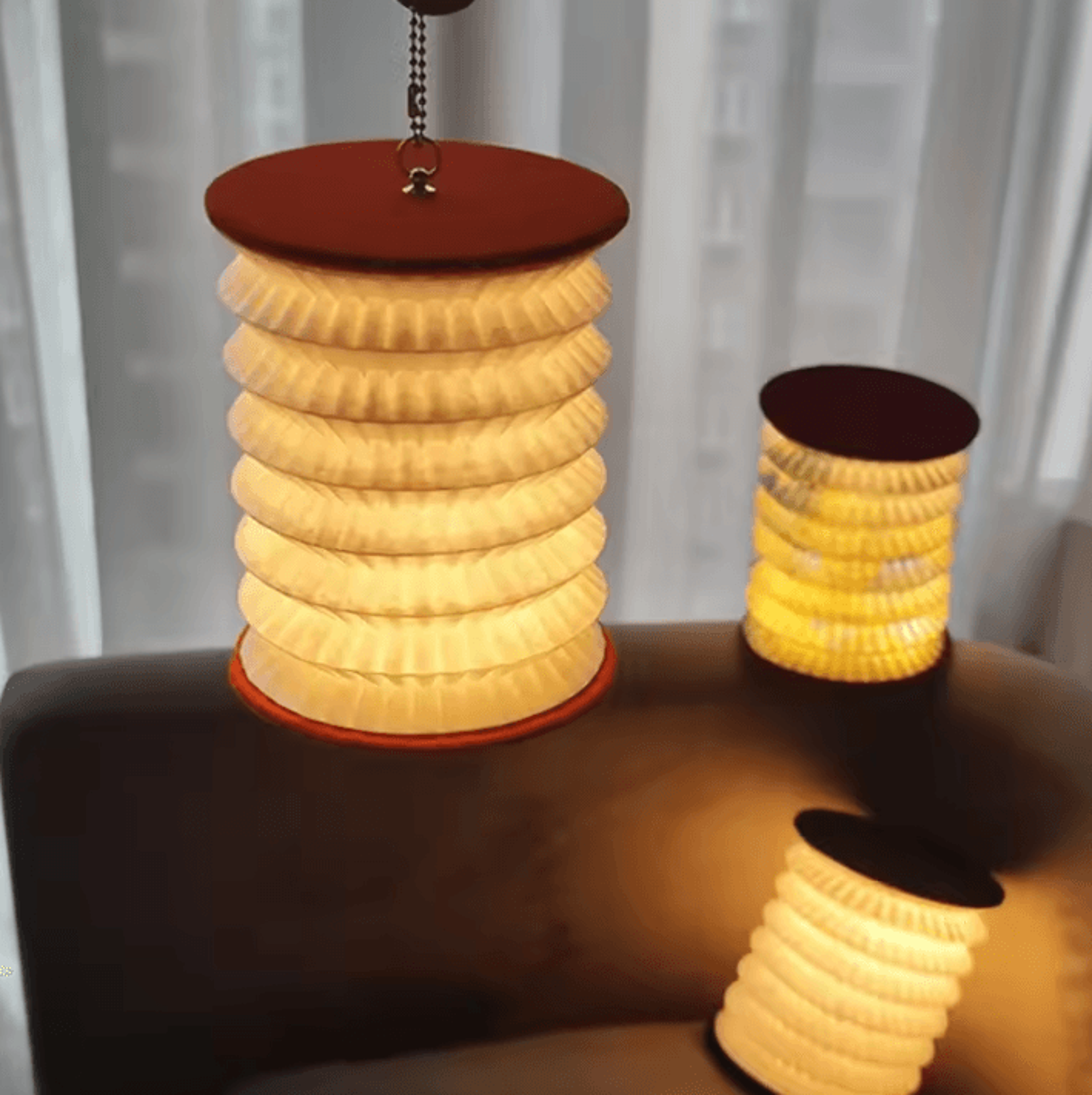 Foldable LED Table Lamp USB Rechargeable Touch Dimmable Lantern For Camping  Bedroom 1