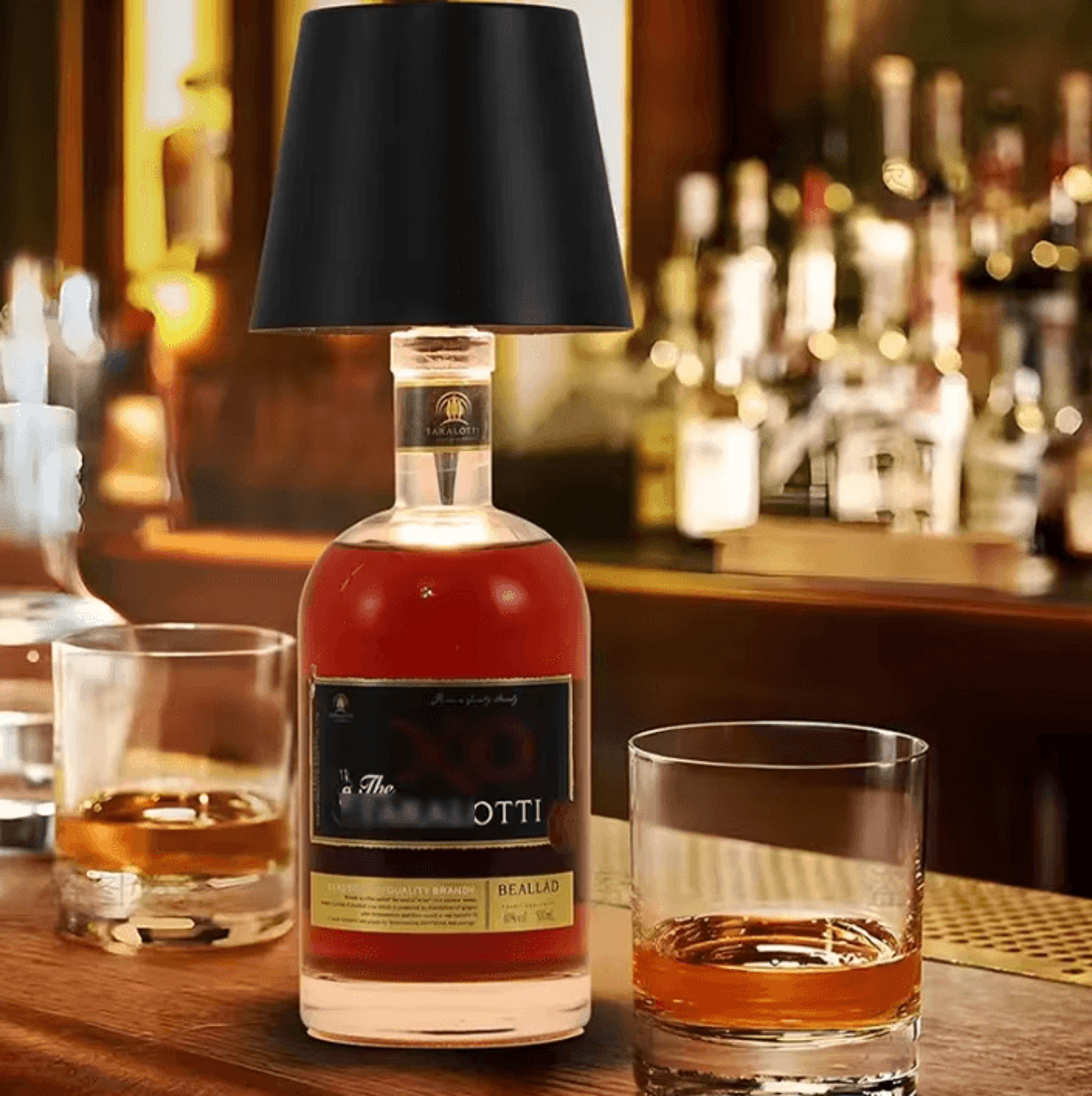 Wireless Wine Bottle LED Table Lamp With Touch Control  3 Color Dimming 1