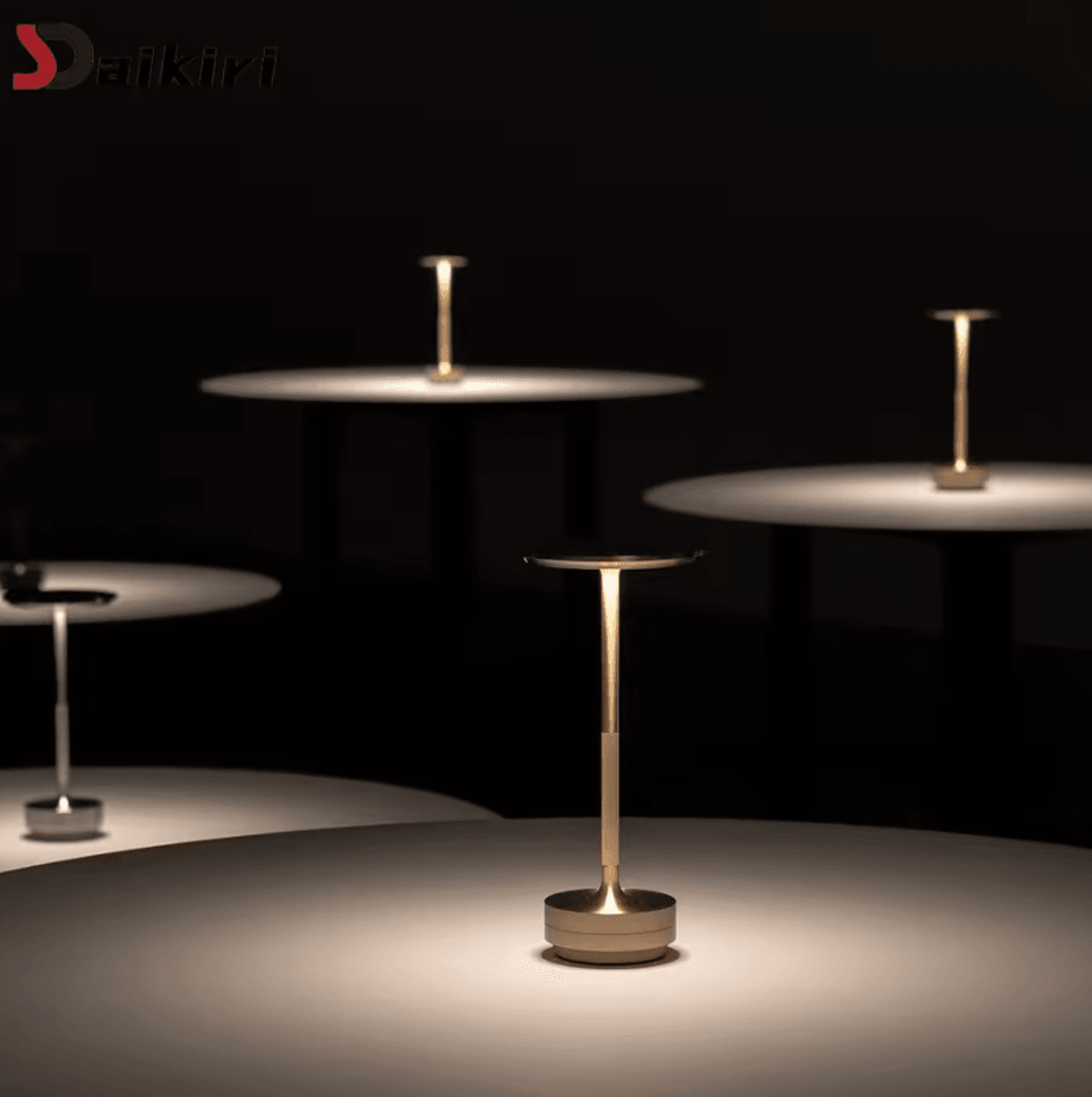 Rechargeable Aluminum LED Table Lamp With Touch Control  Stepless Dimming 1