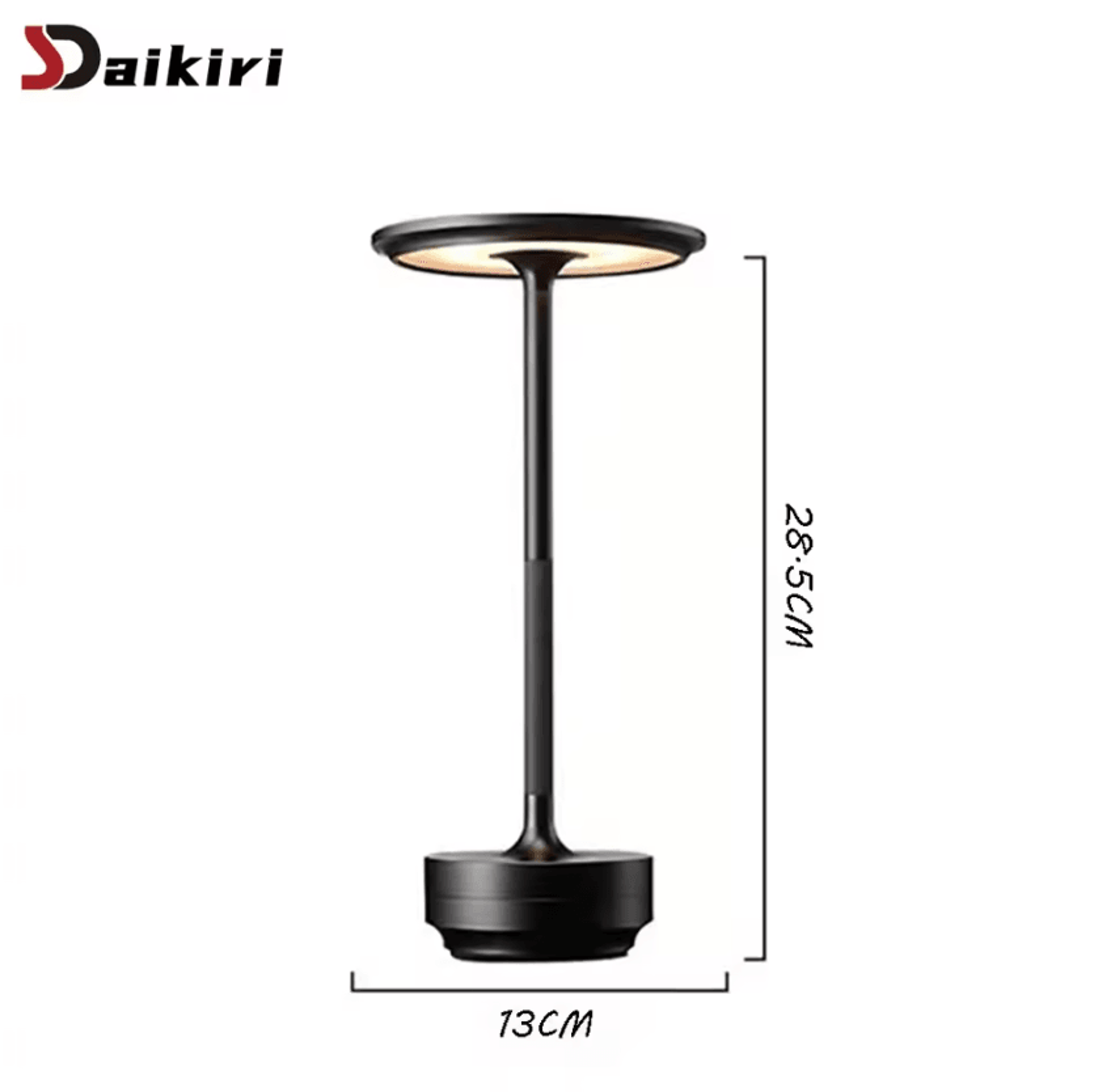 Rechargeable Aluminum LED Table Lamp With Touch Control  Stepless Dimming 2