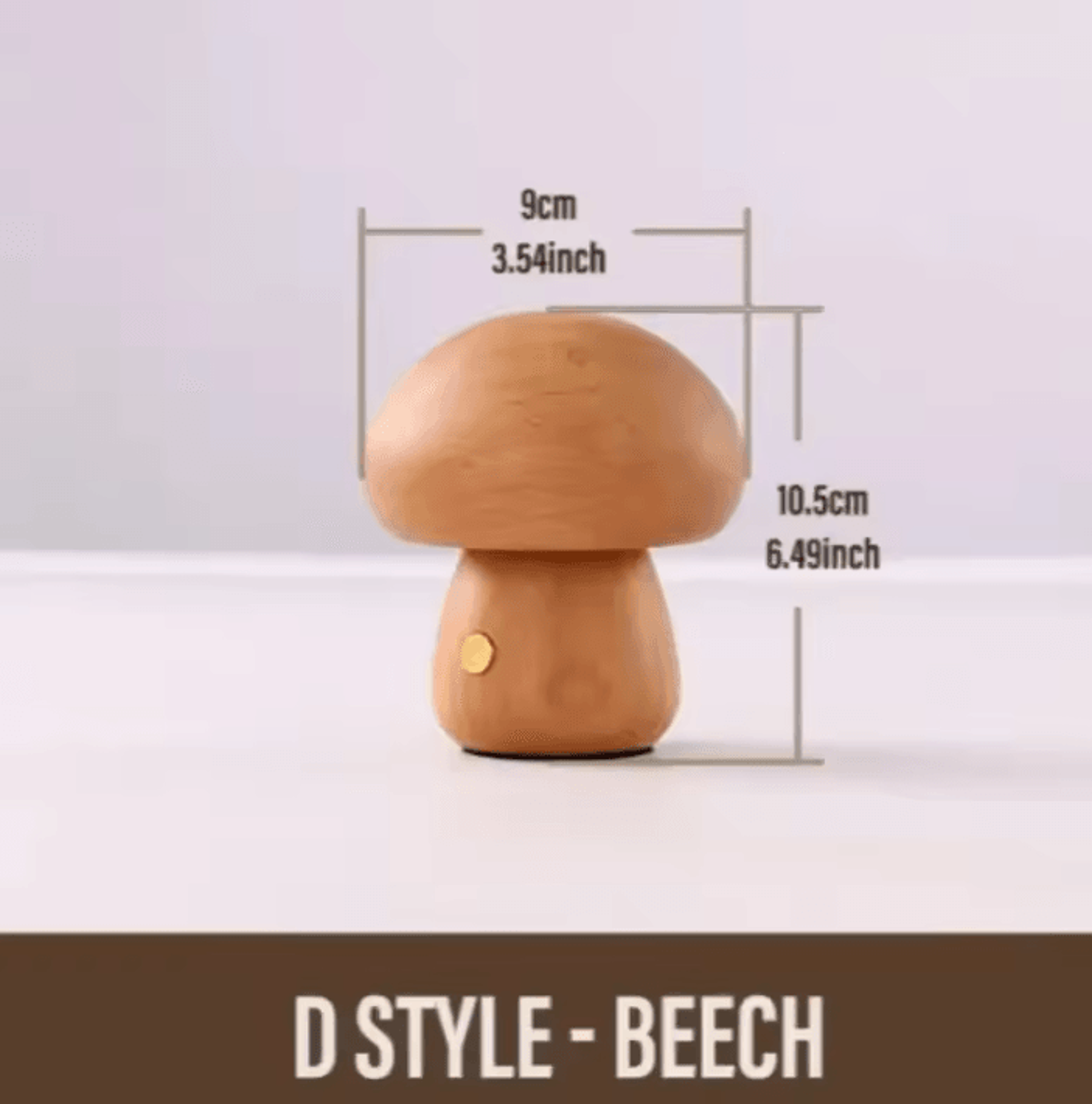 Rechargeable Mushroom Table Lamp With Touch Control  Dimmable LED Night Light 6