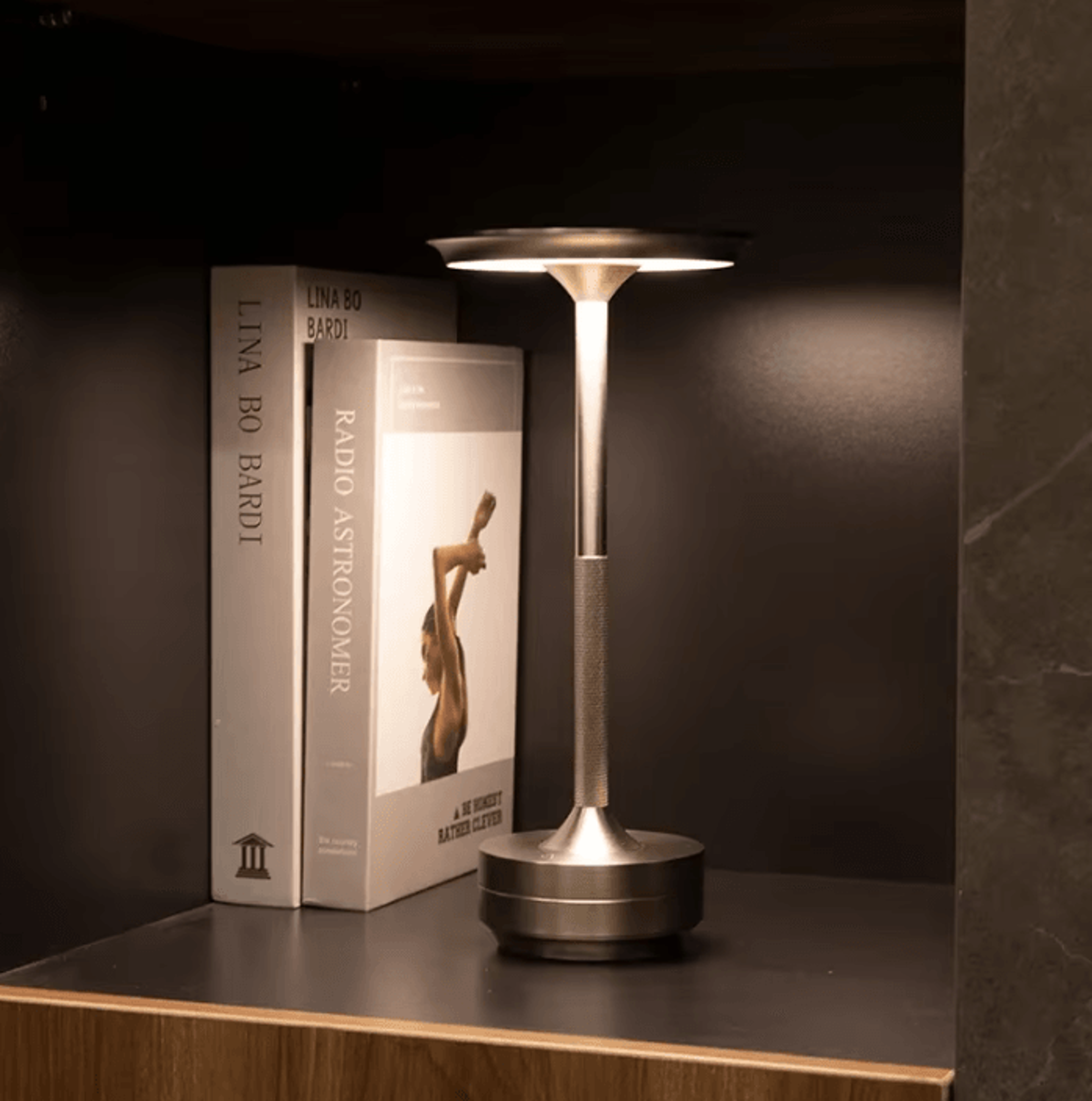 Rechargeable Cordless LED Desk Lamp Touch Dimmable Retro Table Light 1