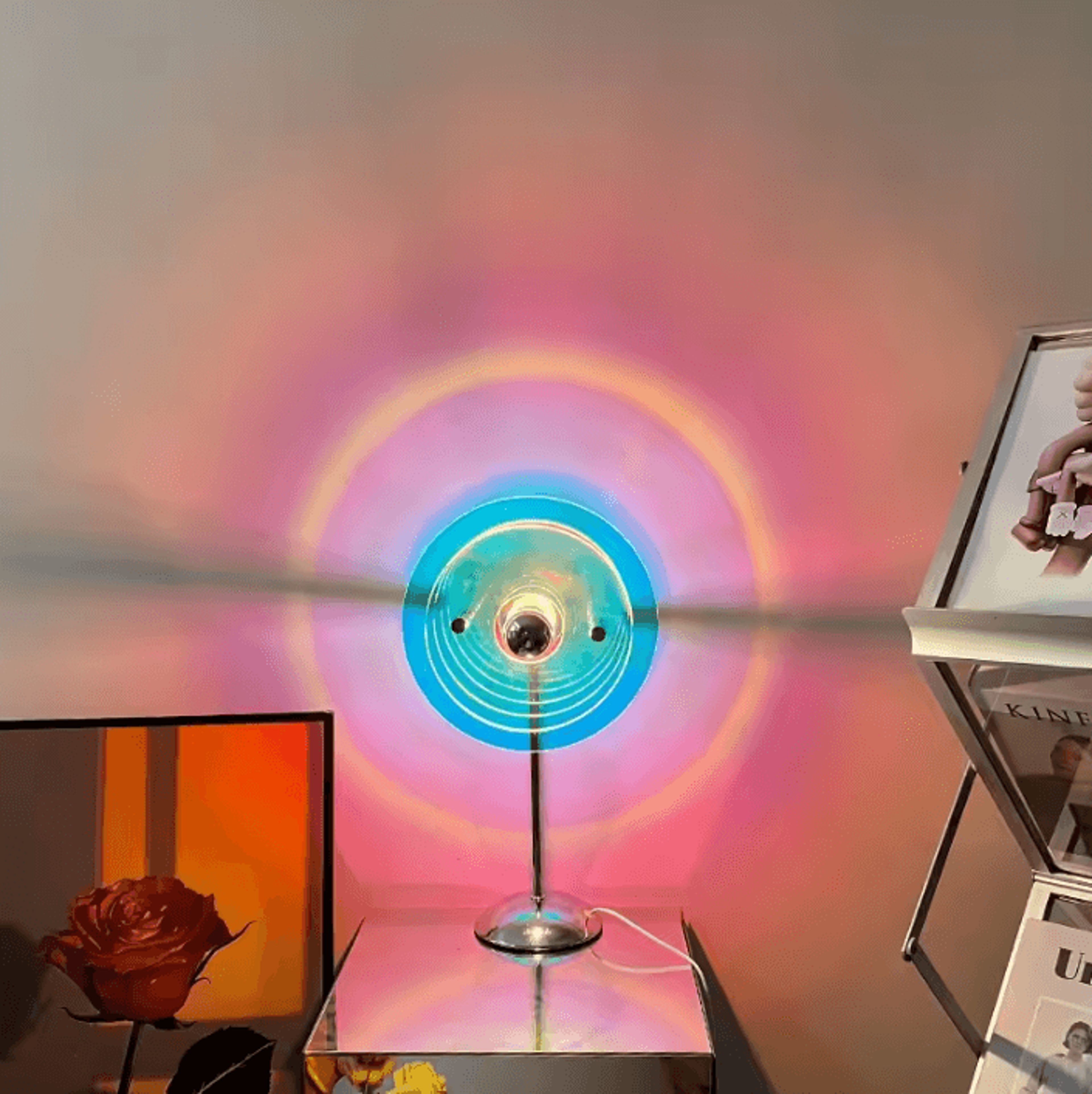 Sunset Projection Table Lamp USB LED Rainbow Mood Light For Home Decor 4