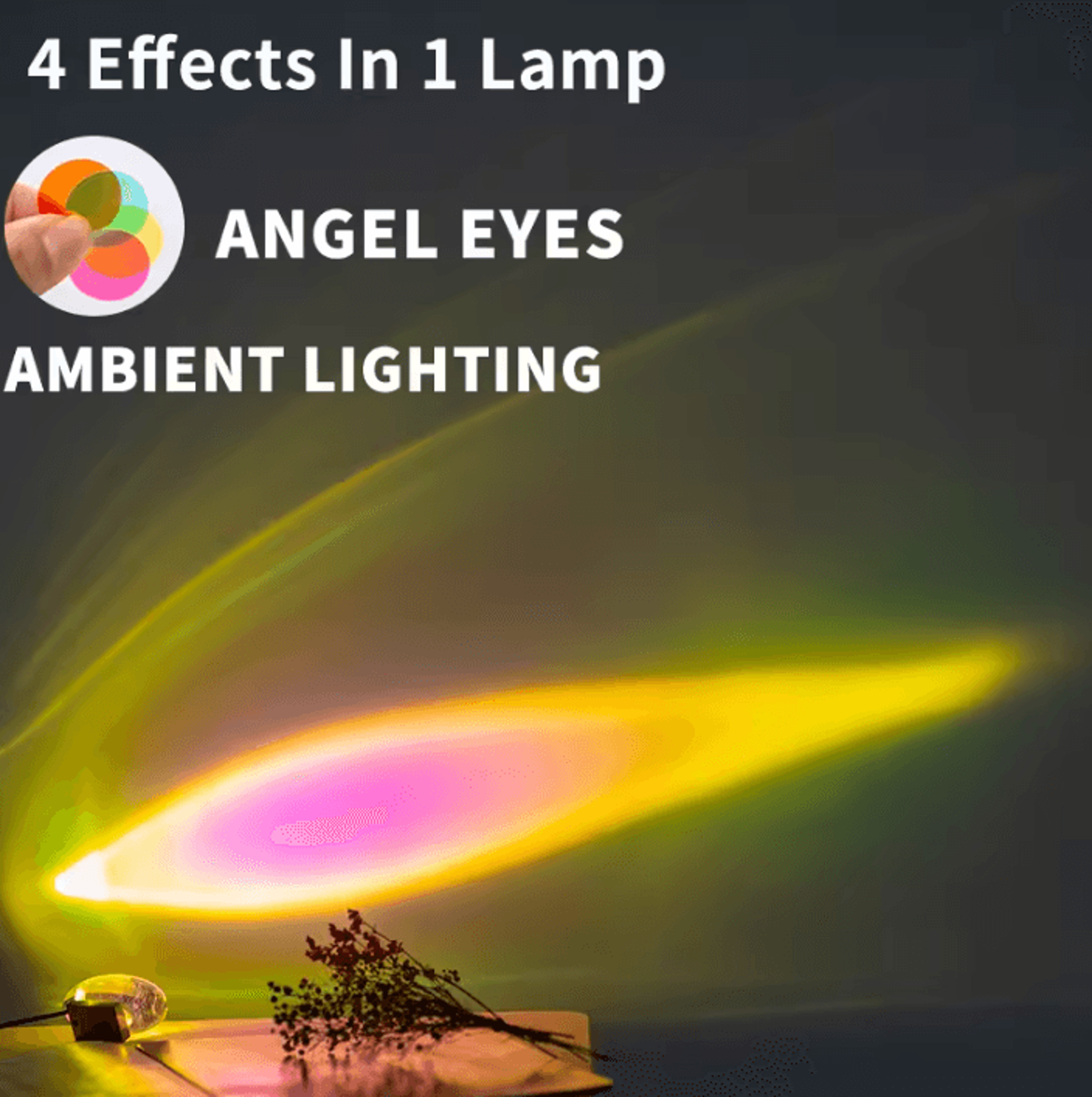 LED Crystal Egg Table Lamp Colorful Projection Night Light For Bedroom Decor 0