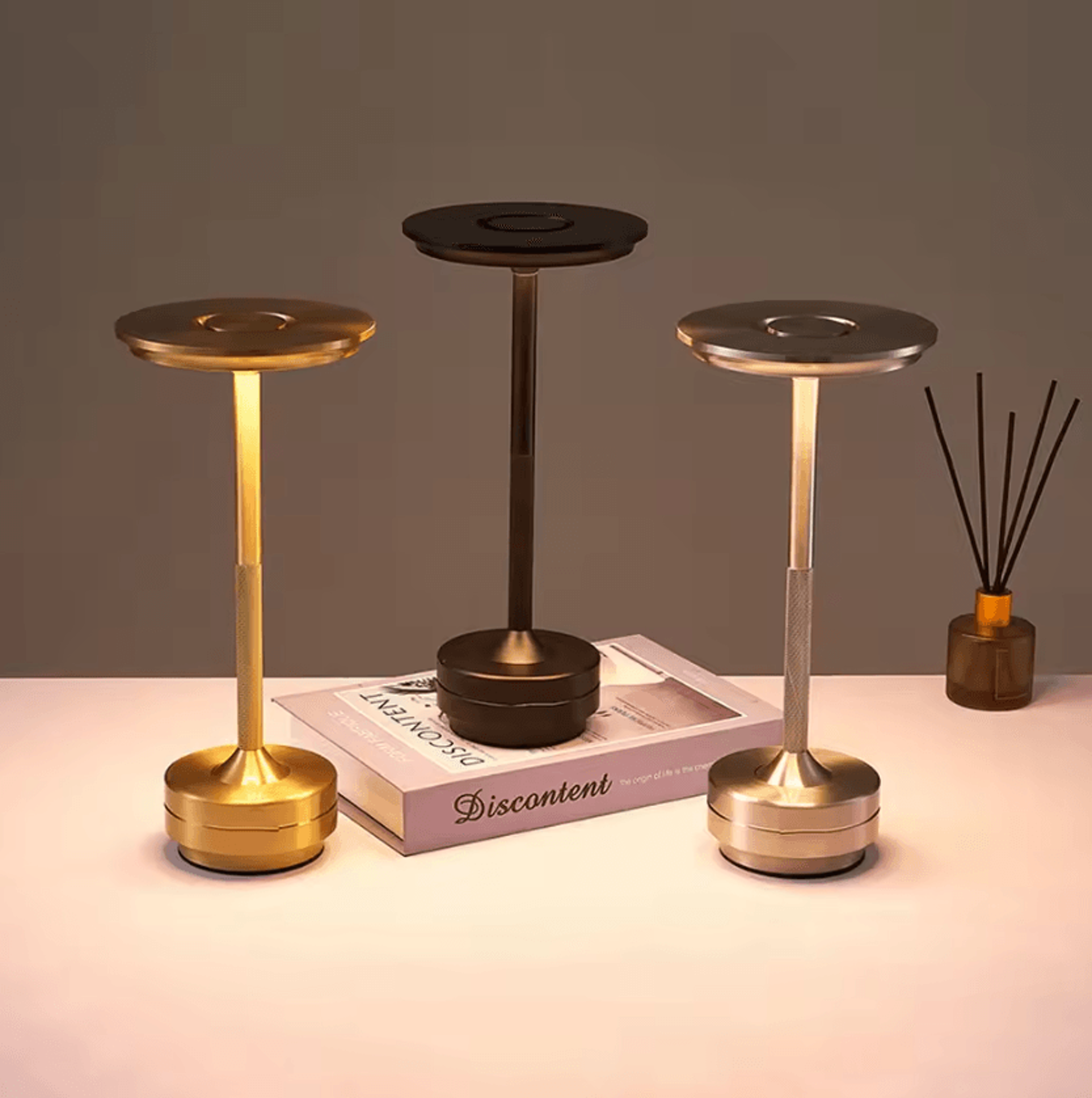 rechargeable led touch table lamp modern minimalist bedside desk light