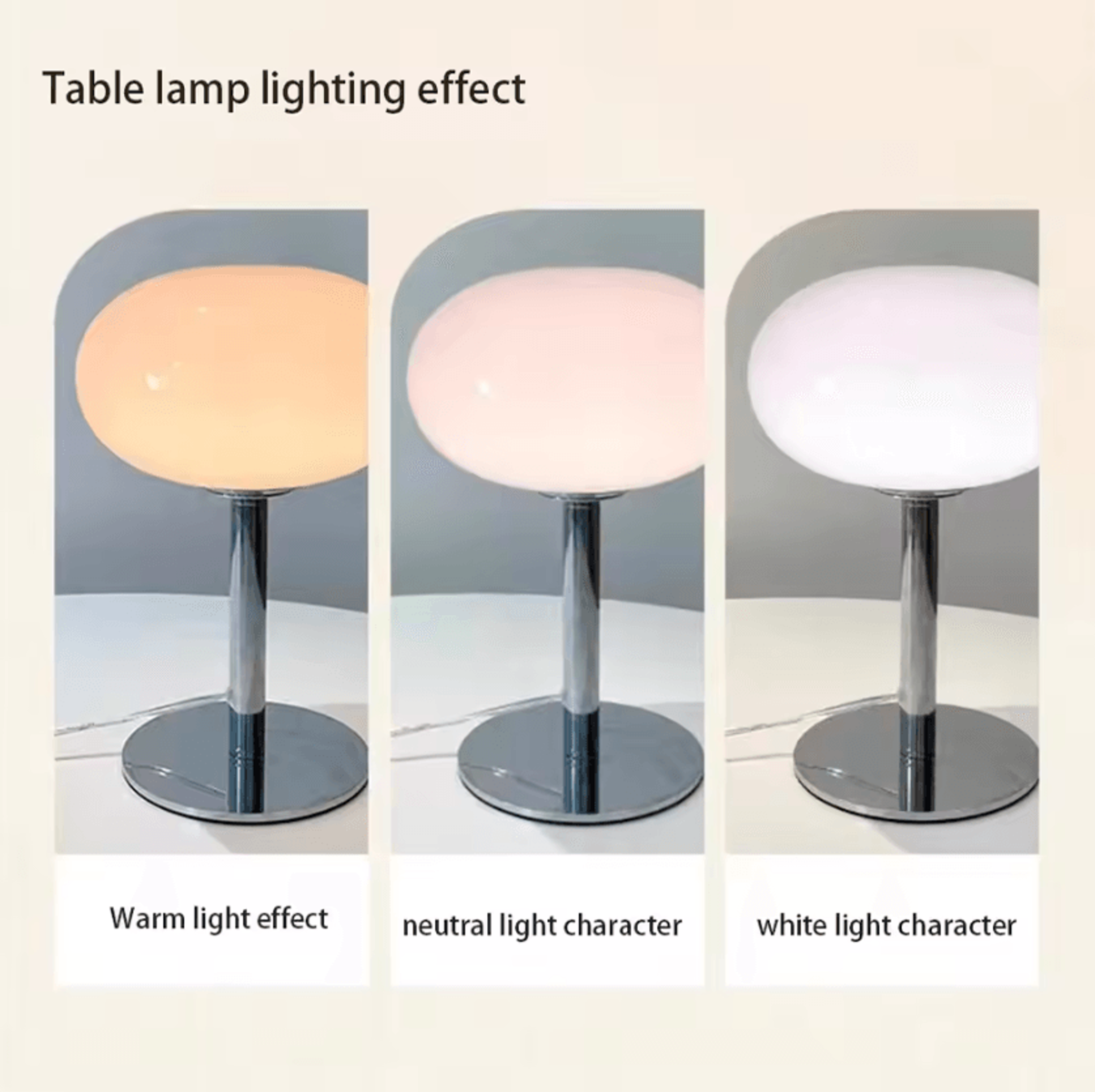 Lollipop Glass Table Lamp Retro Cream Style Bedside Standing Light 2