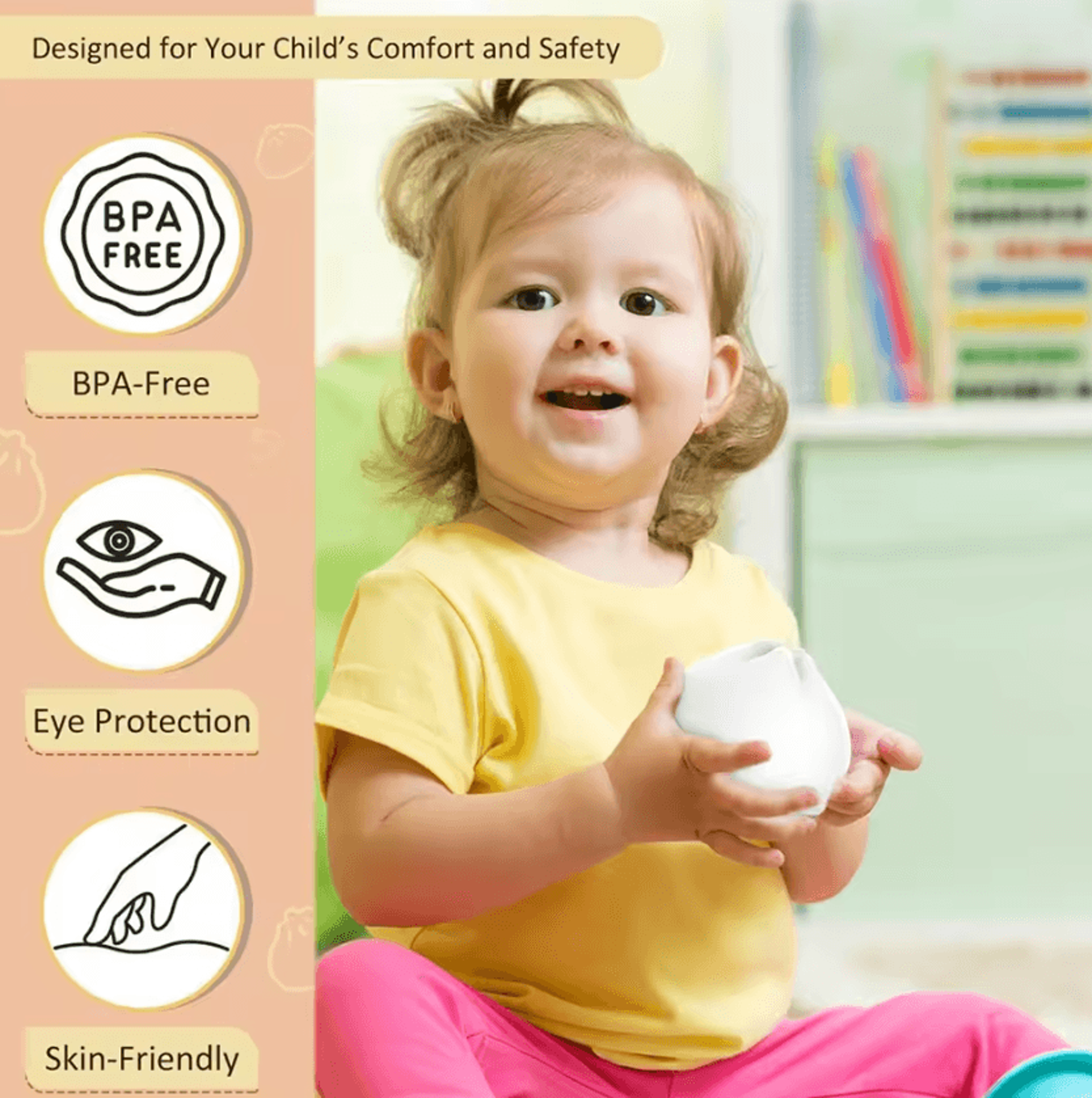 Cute Steamed Bun Silicone Night Light Rechargeable LED Bedside Lamp 3