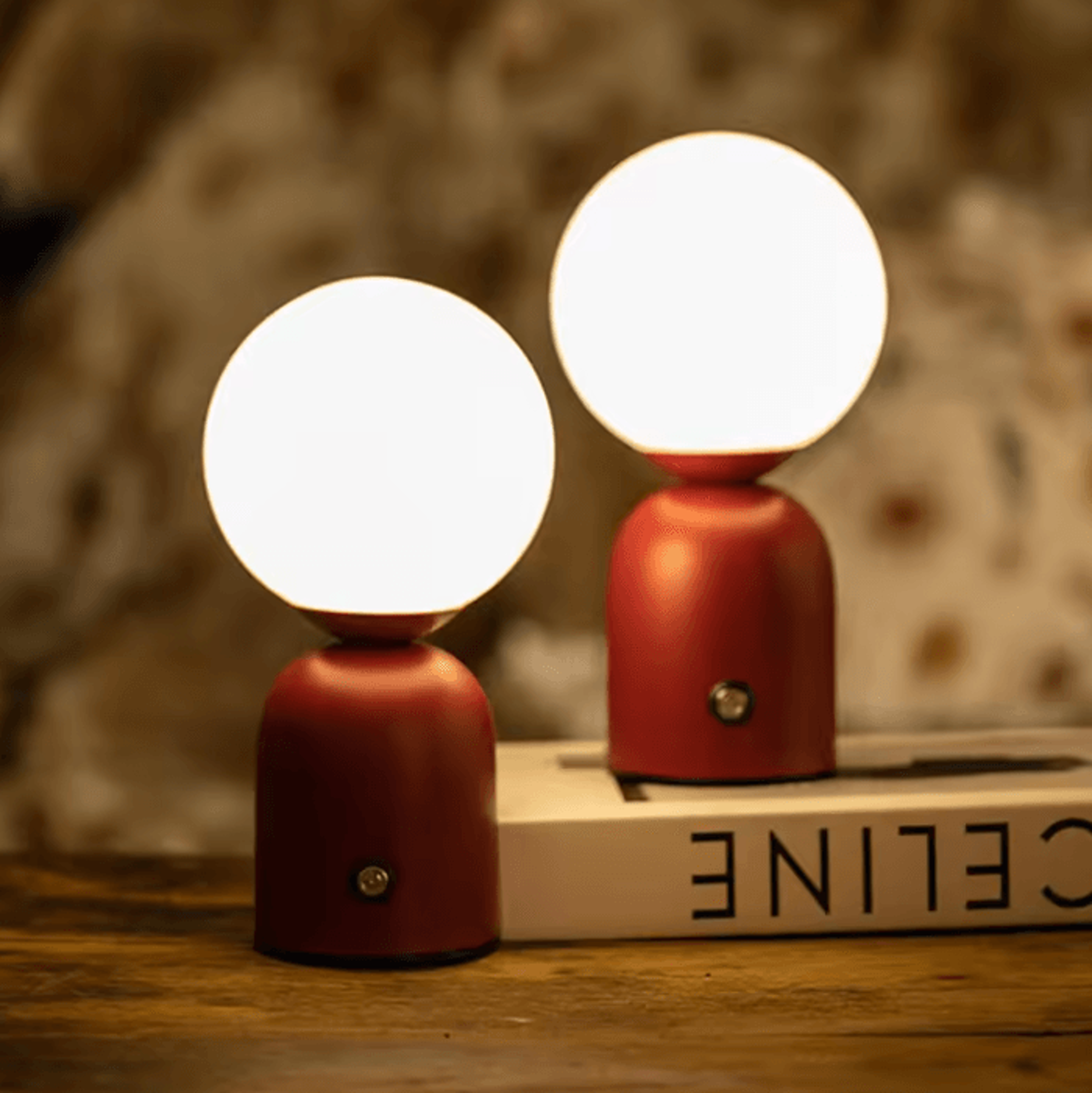 Rechargeable LED Table Lamp USBC Modern Bedside Desk Light 0