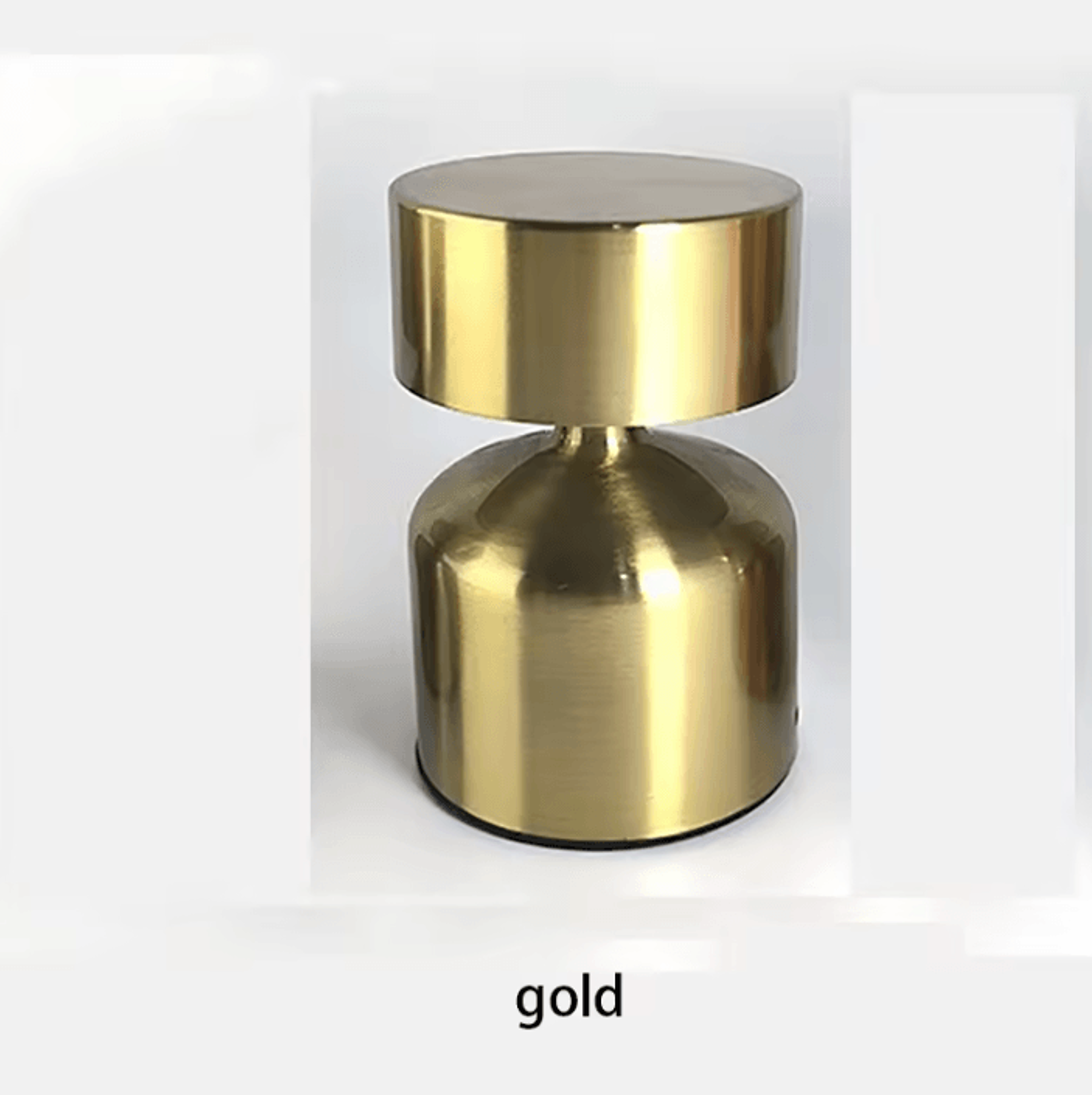 Rechargeable Metal Dumbbell Table Lamp Modern LED Bedside Atmosphere Light 4