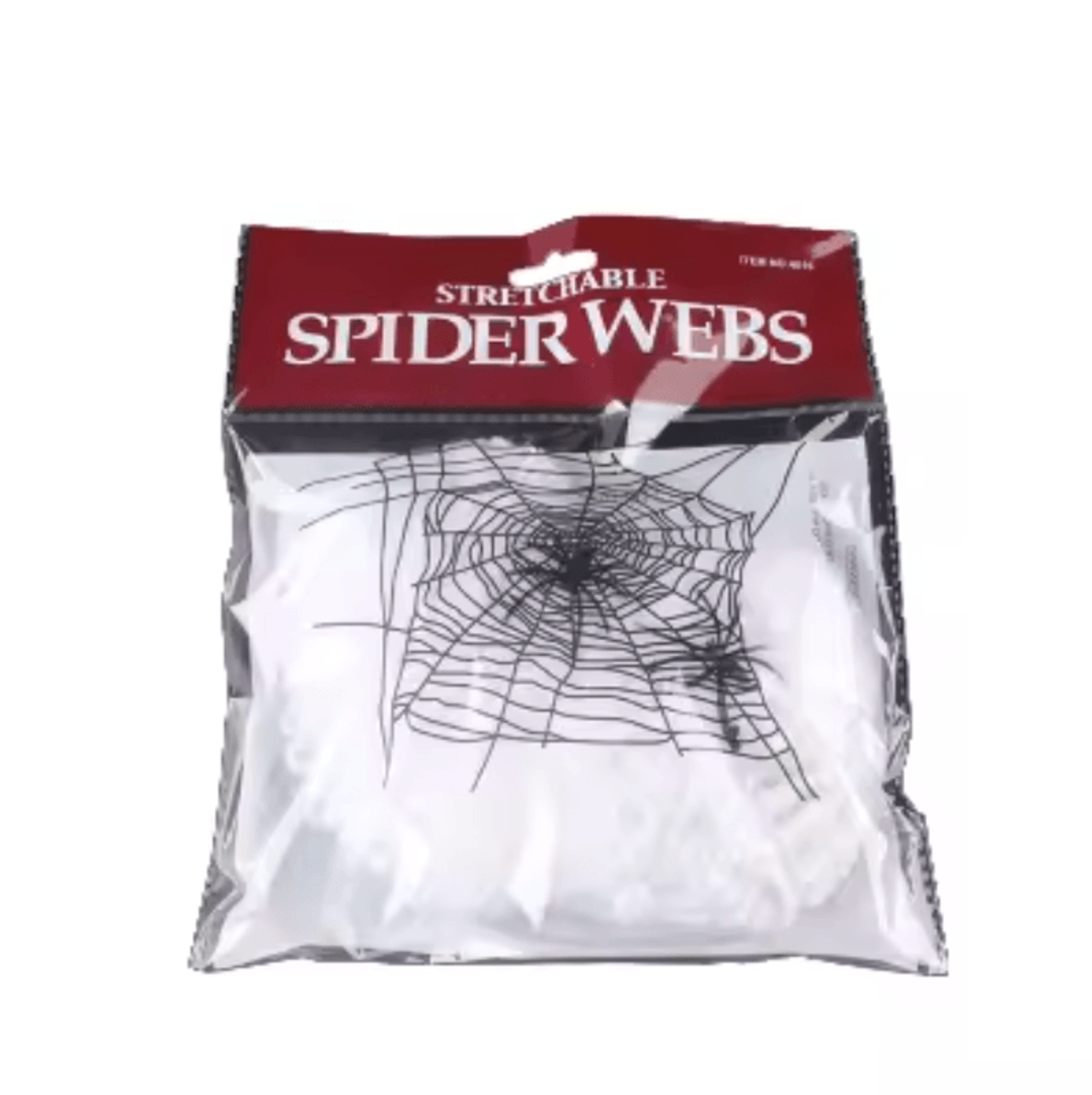 White Stretch Halloween Spider Web Decoration With Fake Cobweb Effect 2