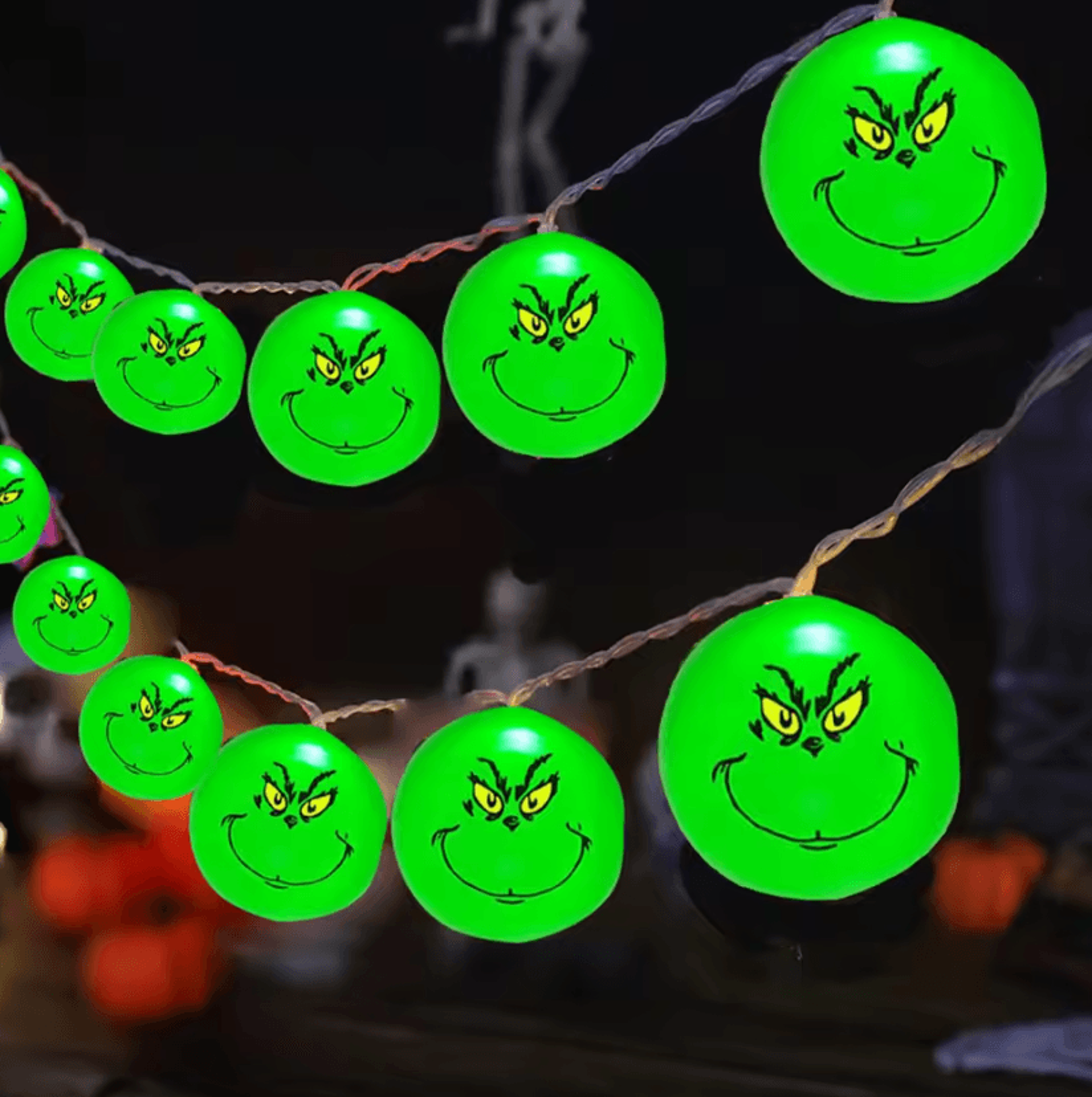 Green Eyeball String Lights  Halloween String Lights For Party Home  Holiday Decorations 1