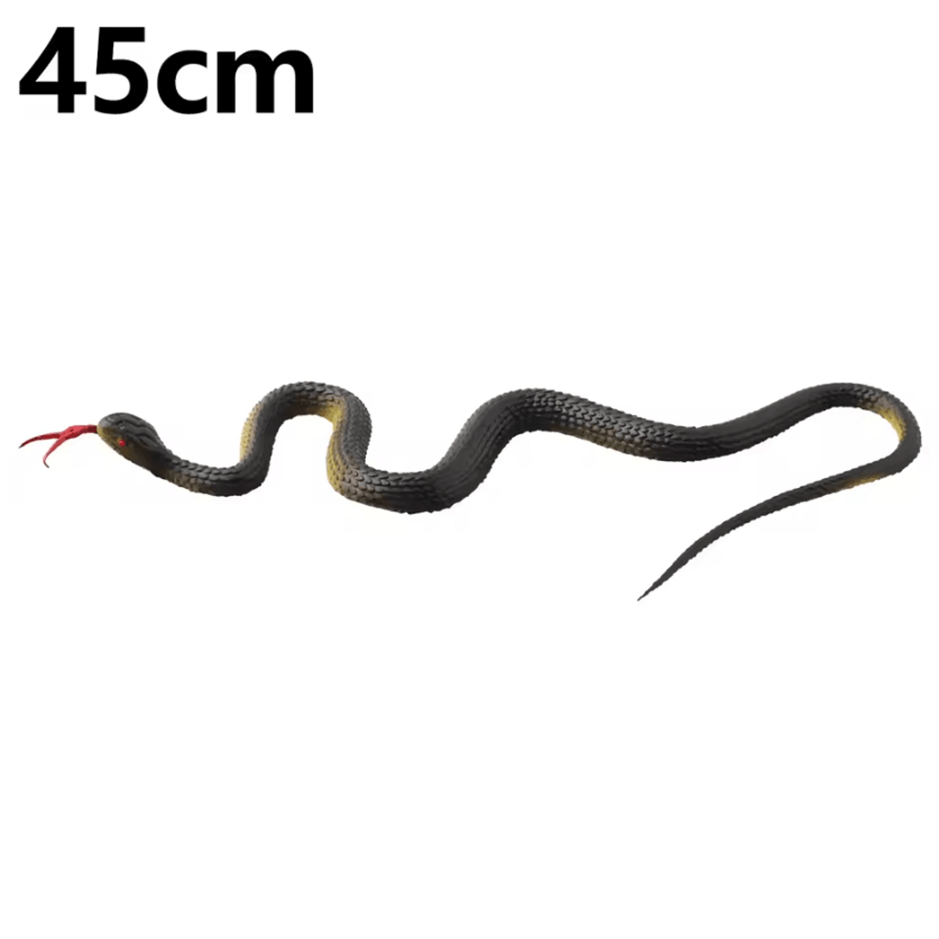 45cm Realistic Rubber Snake Toy  Fake Snake Toy For Halloween Pranks  Garden Decor 4