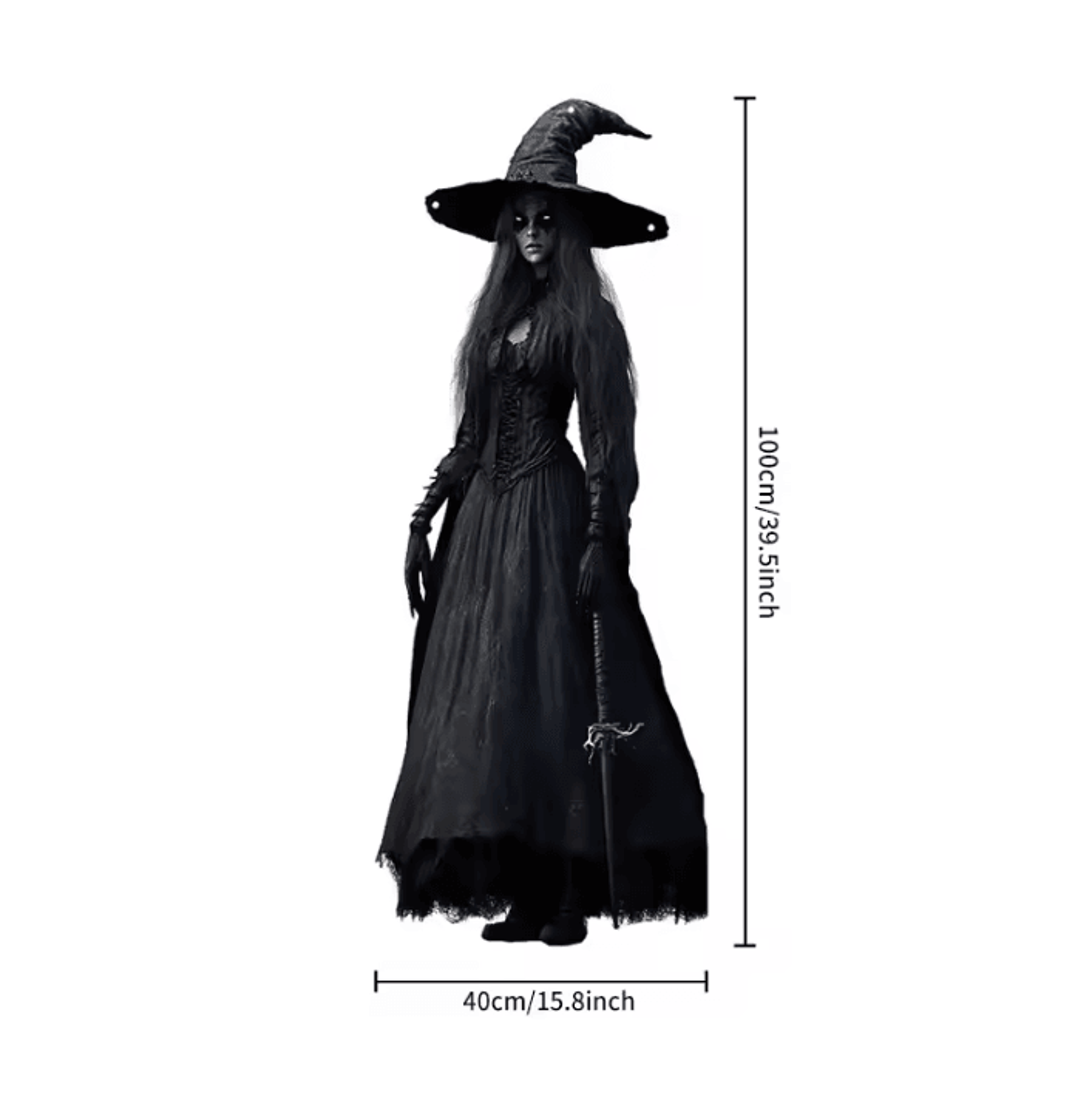 Horror Skull Bride Backdrop Banner  Halloween Backdrop Haunted House Wall Decoration For Indoor  Ou 2