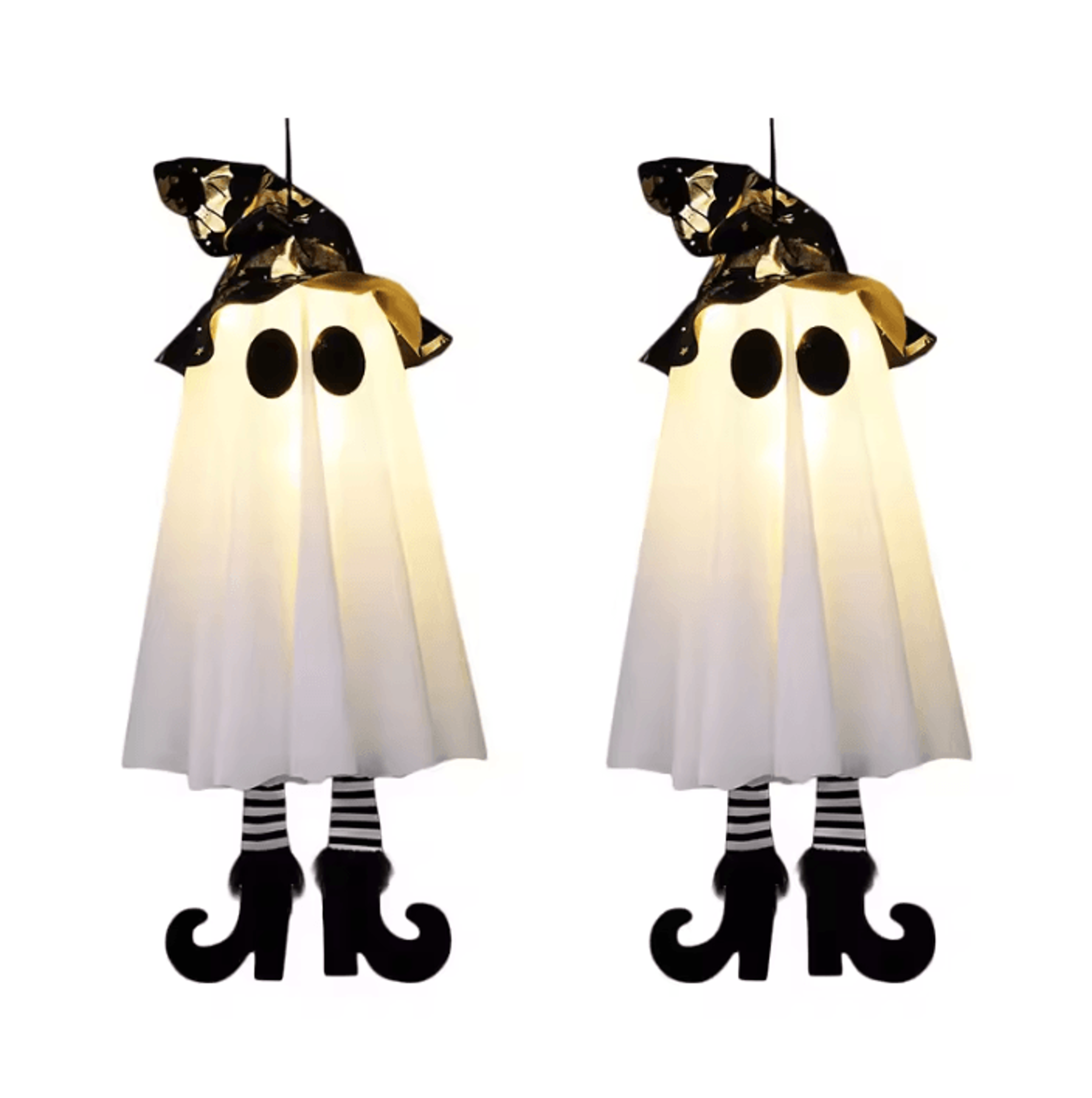 LED LightUp Witch  Ghost Hanging Decoration  Halloween Hanging Decorations For Indoor  Outdoor Part 3