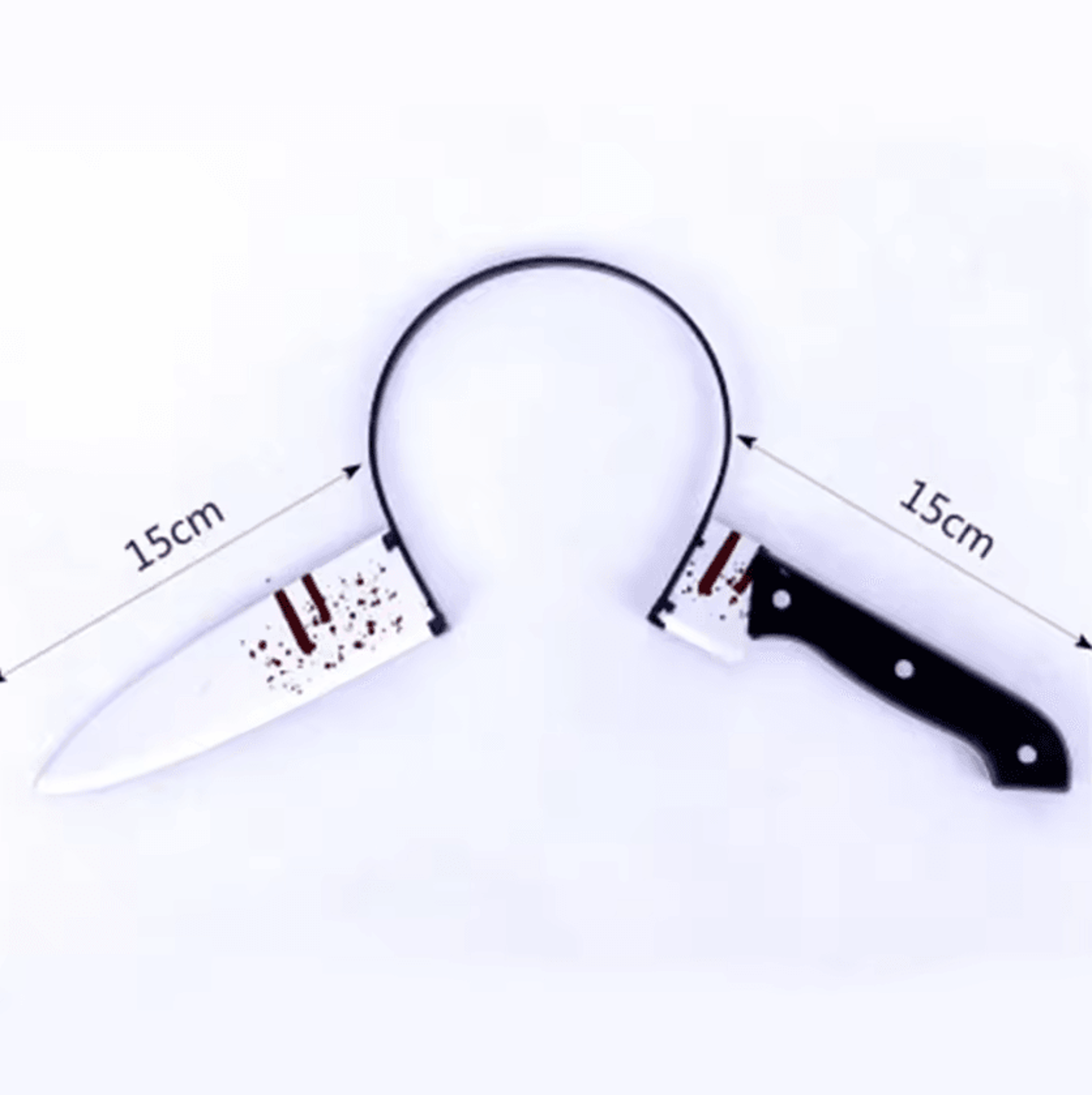 Fake Bloody Weapon Headband  Halloween Headband Horror Costume Accessory For Parties  Cosplay 5