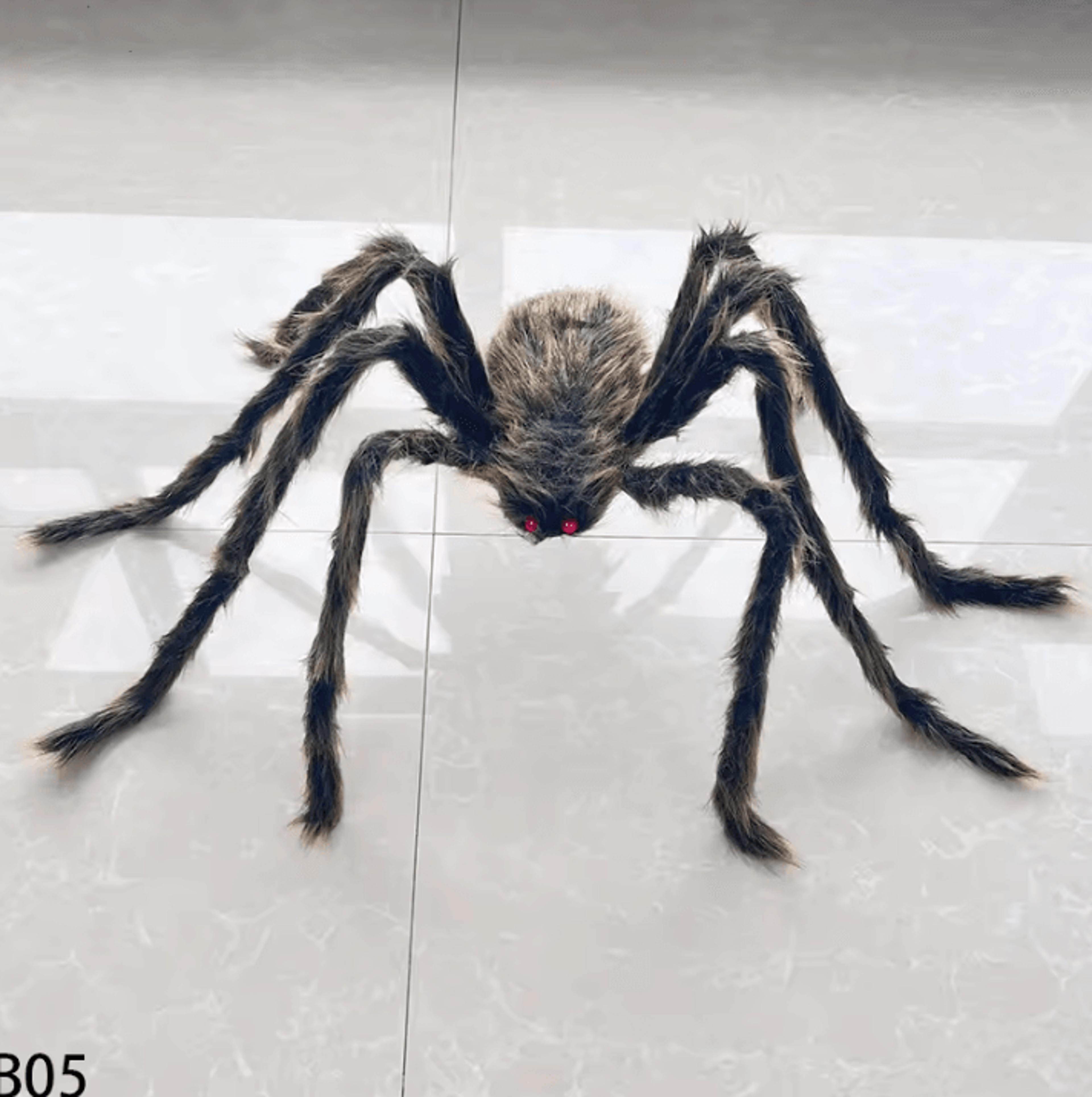 Giant Black Plush Spider  Halloween Giant Spider Scary Decoration For Haunted House  Outdoor Decor 9