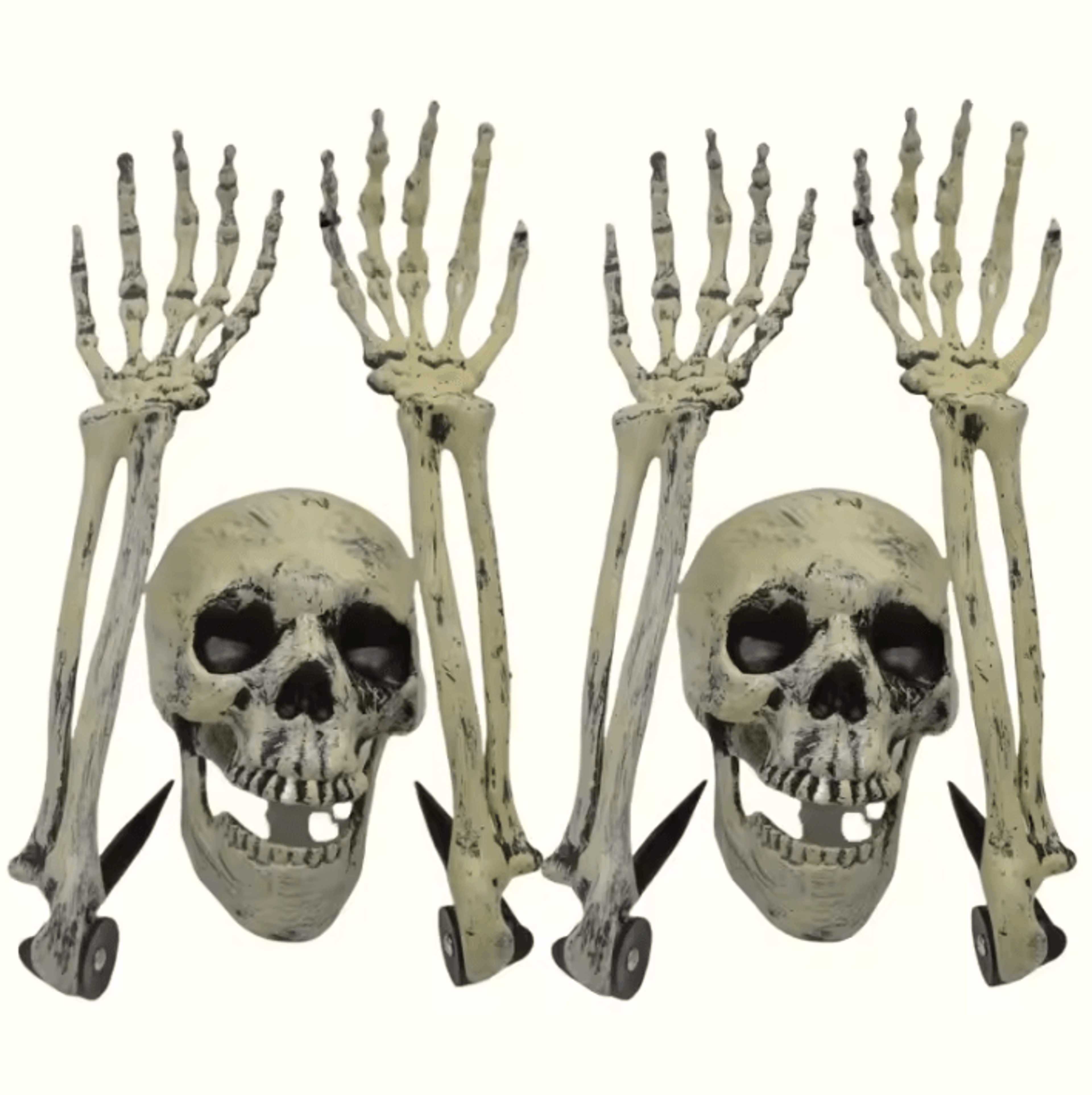 Skeleton Bone Garden Stakes  Skeleton Garden Stakes Skull  Hand Halloween Yard Decorations 9