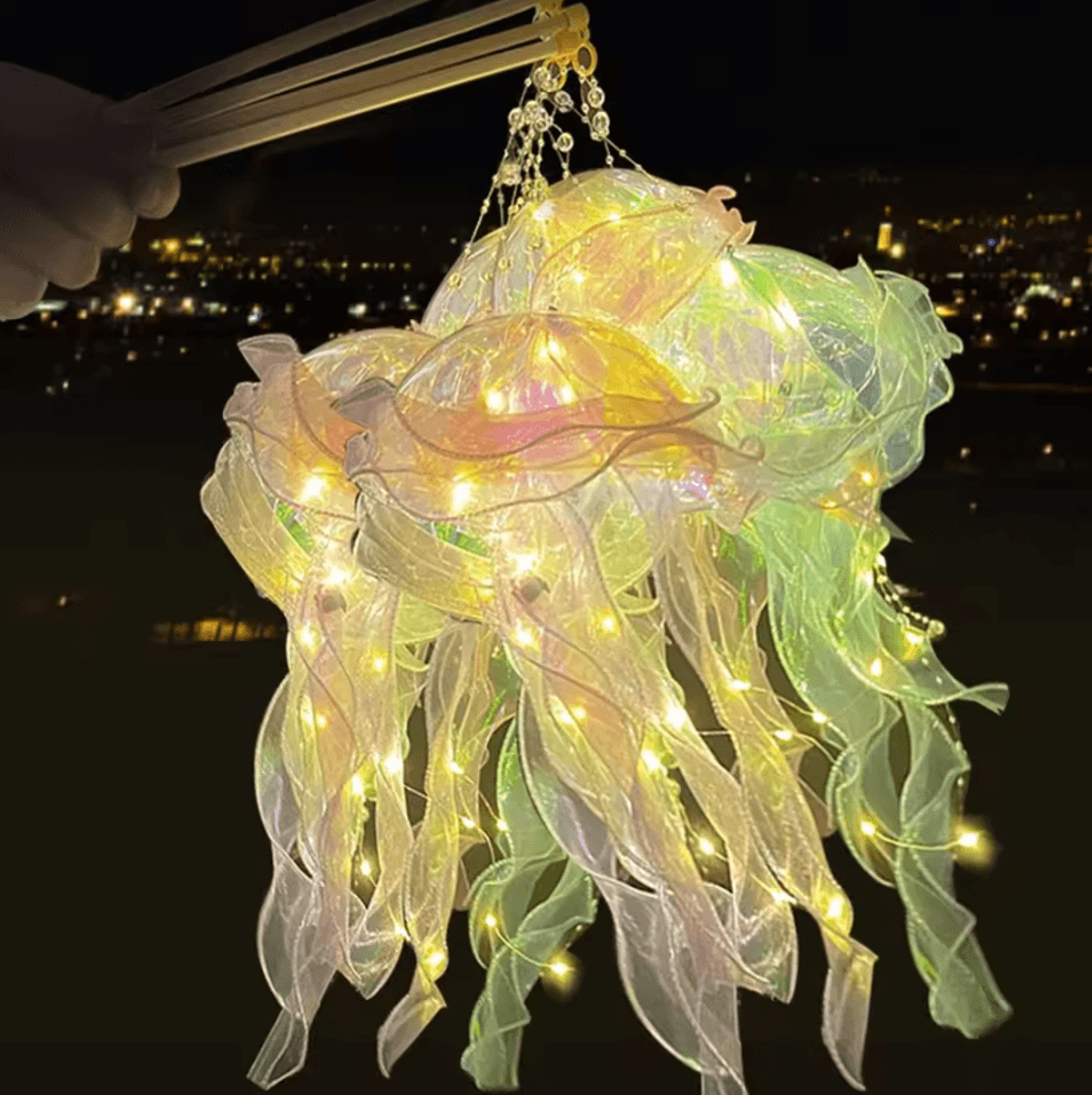 DIY Jellyfish Lantern  Jellyfish Lamp Under The Sea Decorative Light For MermaidThemed Rooms  Parti 2