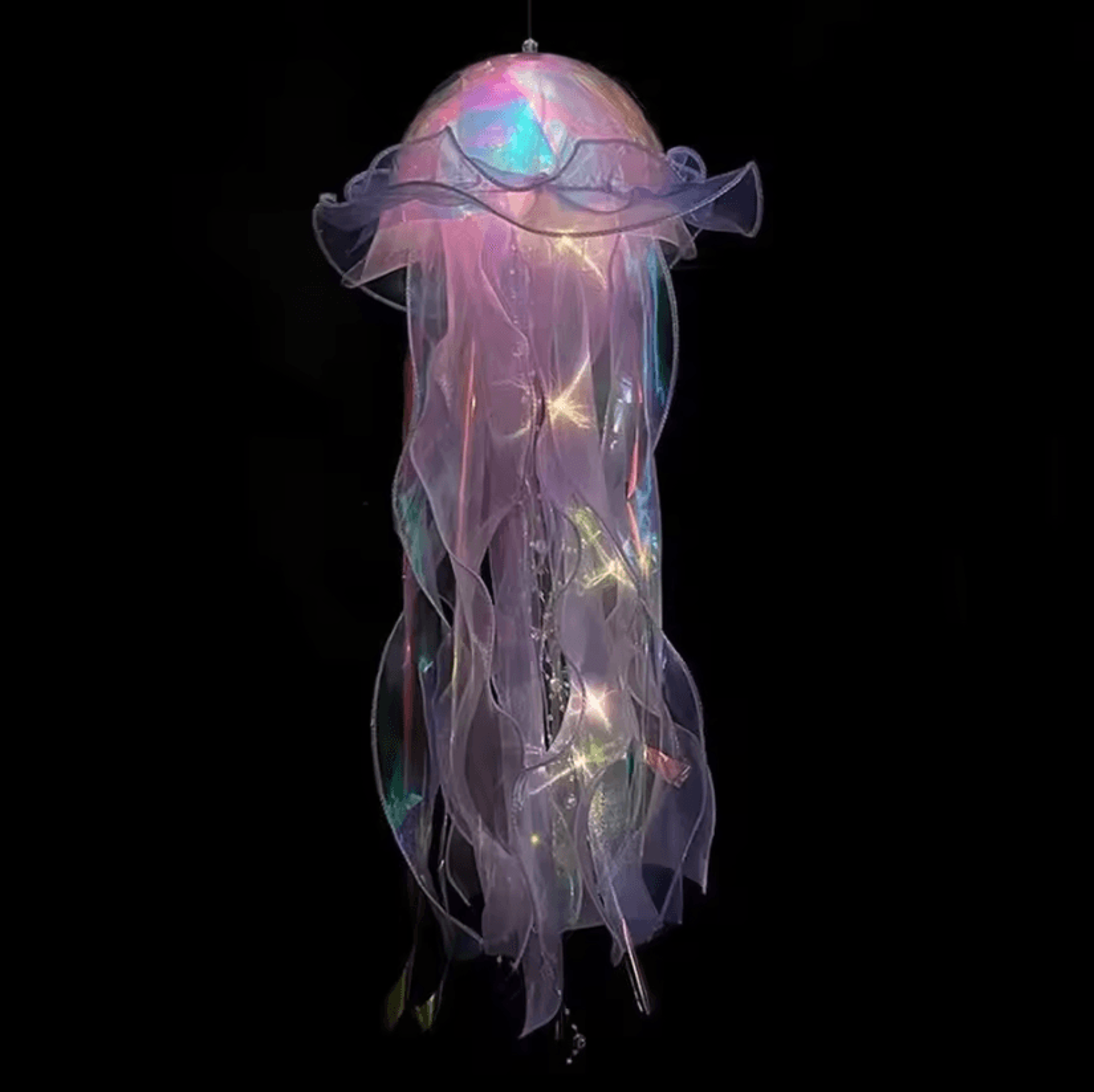 DIY Jellyfish Lantern  Jellyfish Lamp Under The Sea Decorative Light For MermaidThemed Rooms  Parti 7