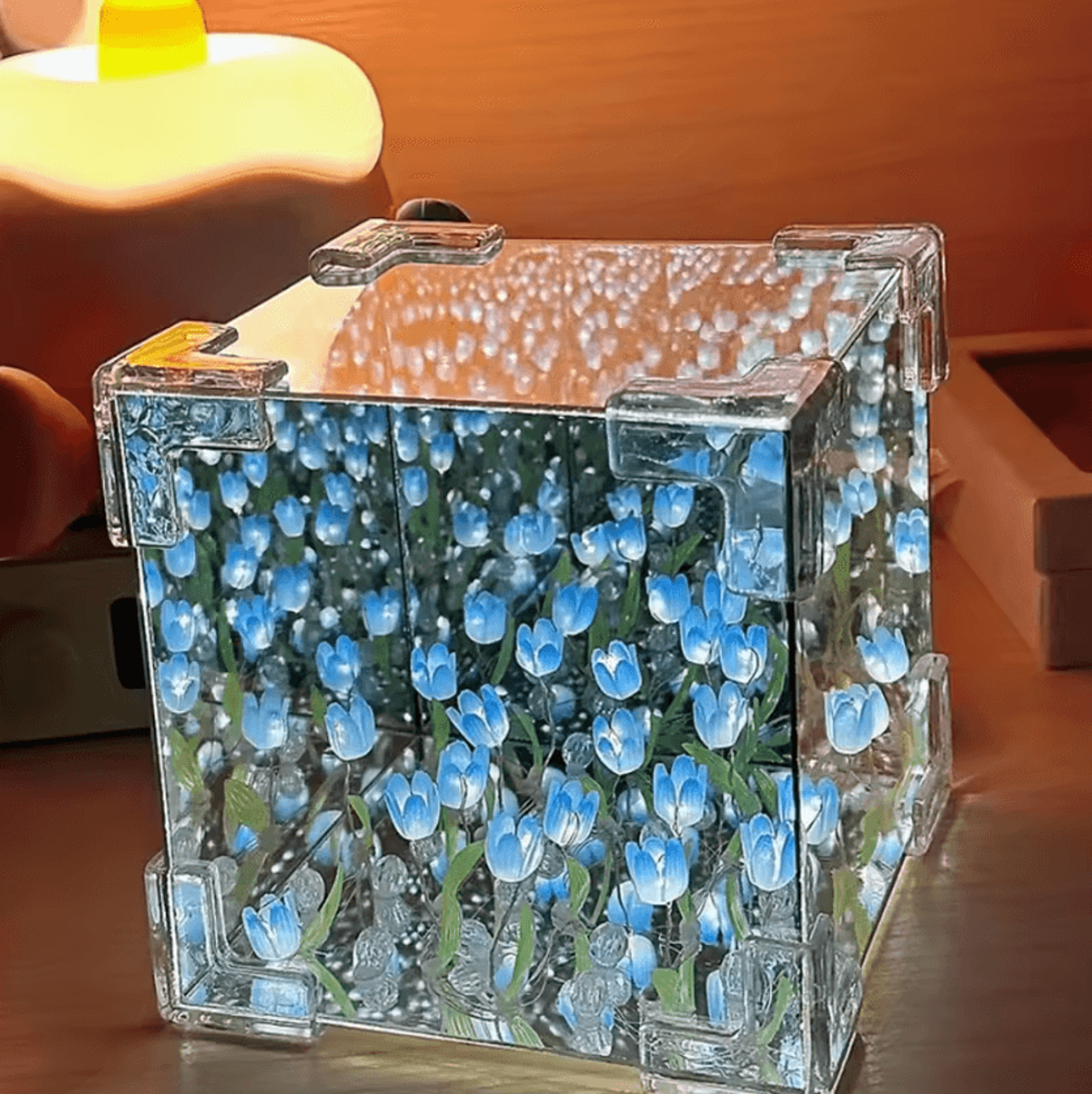 DIY Tulip Cube Night Light Kit  Tulip Night Light Creative DIY Lamp Kit For Romantic Room Decor 0