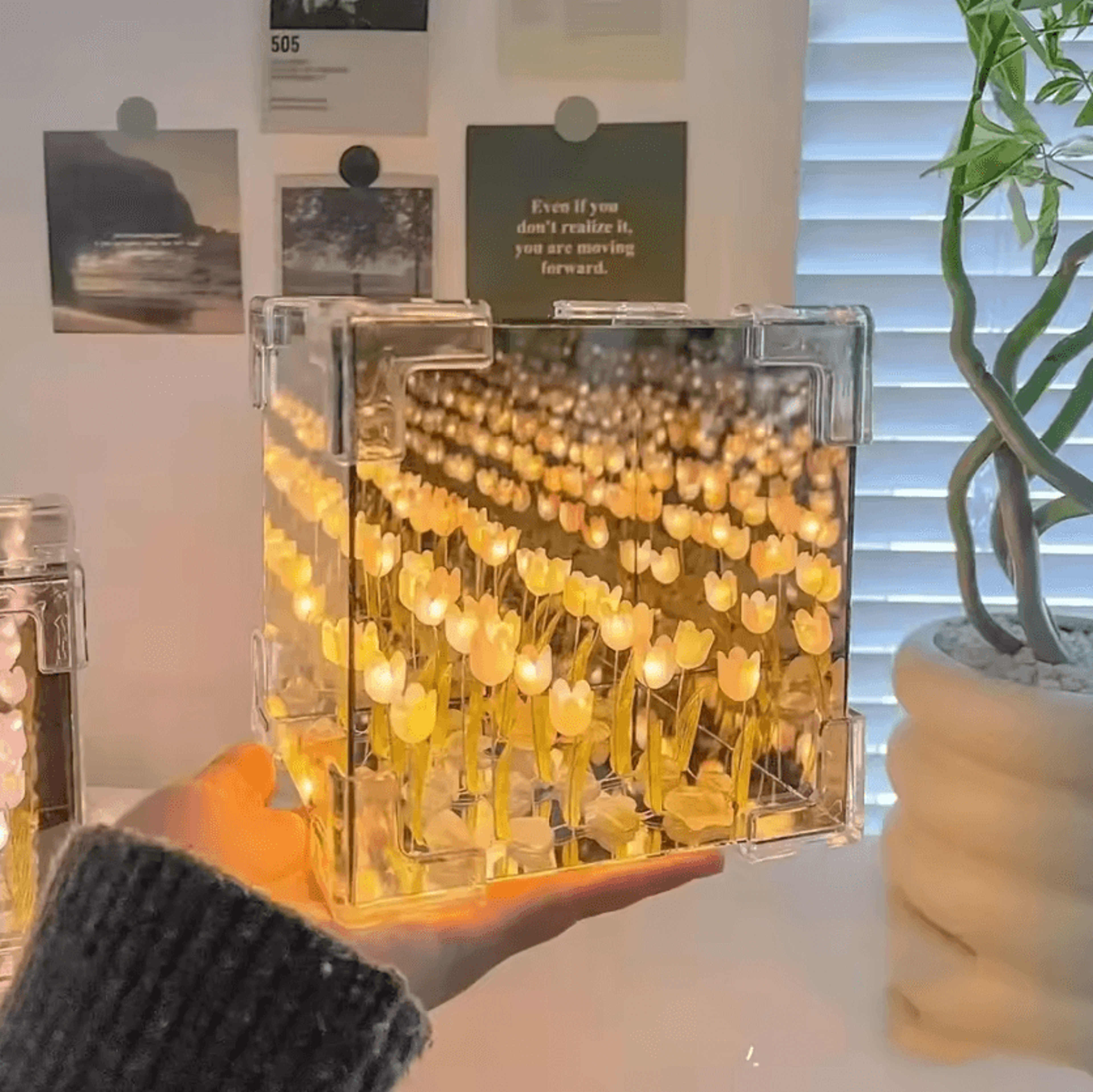 DIY Tulip Cube Night Light Kit  Tulip Night Light Creative DIY Lamp Kit For Romantic Room Decor 4