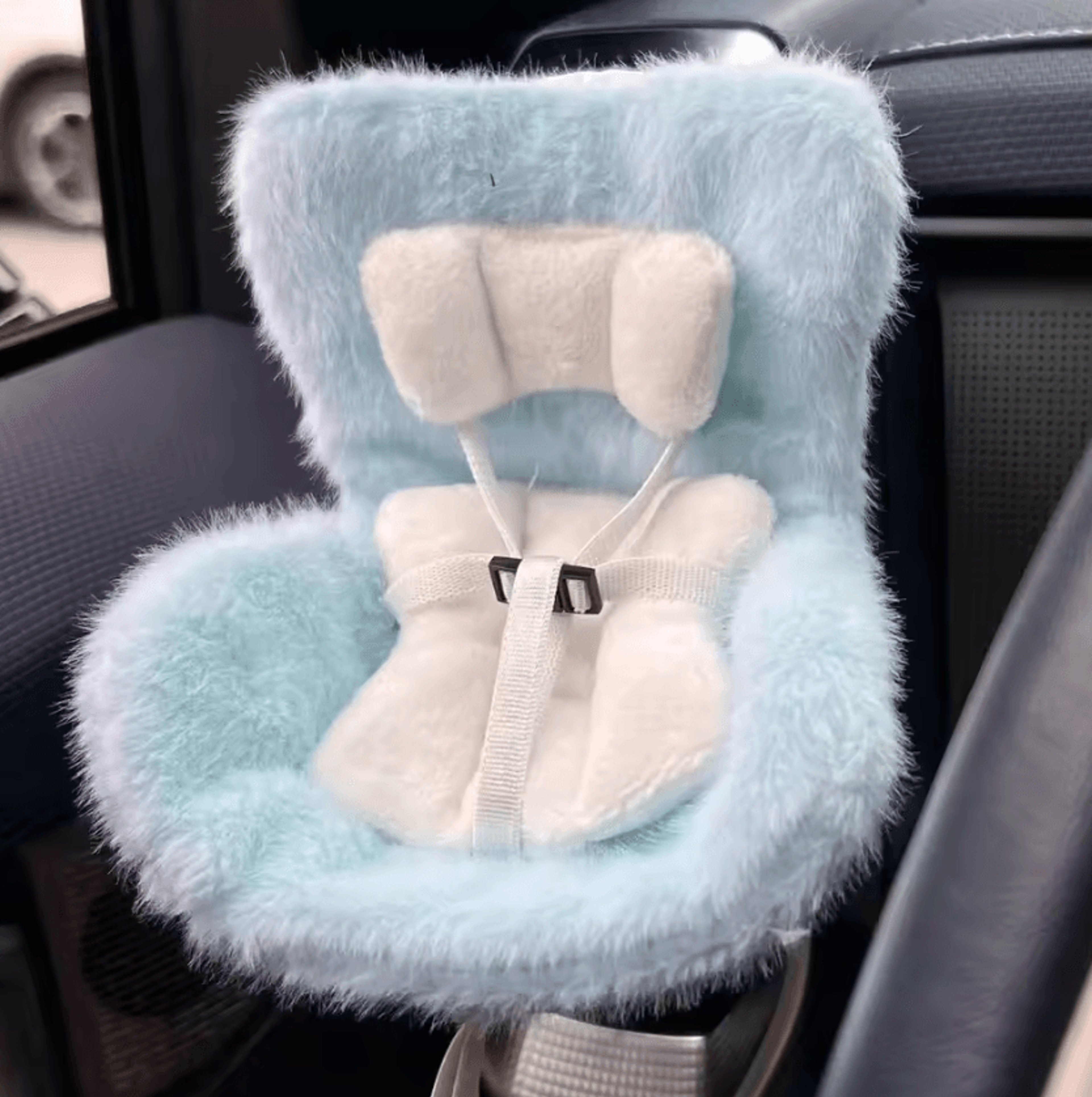 Mini Doll Car Safety Seat  Doll Car Seat Car Interior Doll Accessory For 17CM Plush Figures 4