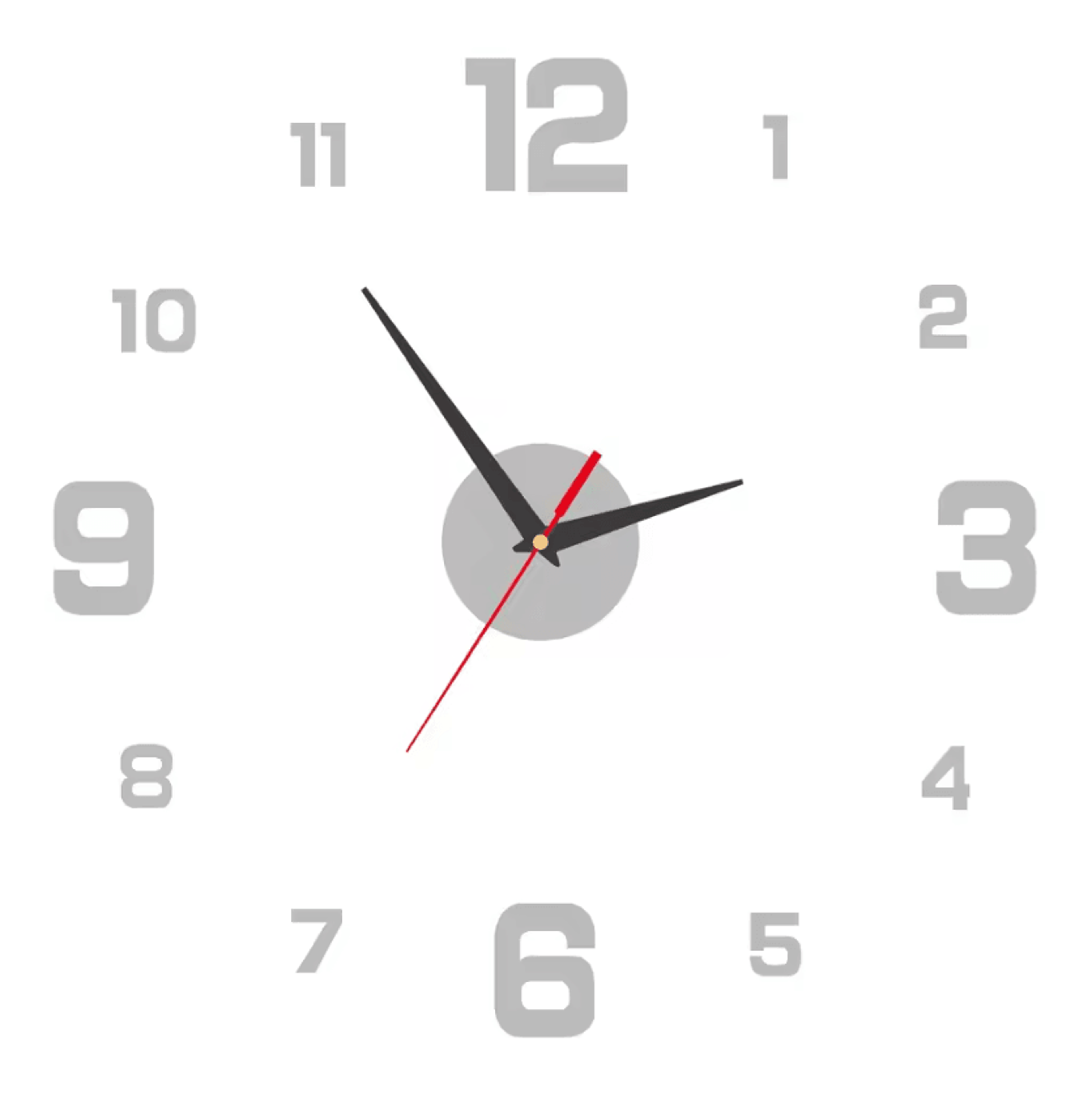 DIY 3D Frameless Wall Clock  3D Wall Clock Silent Modern Wall Clock For Living Room  Office 4