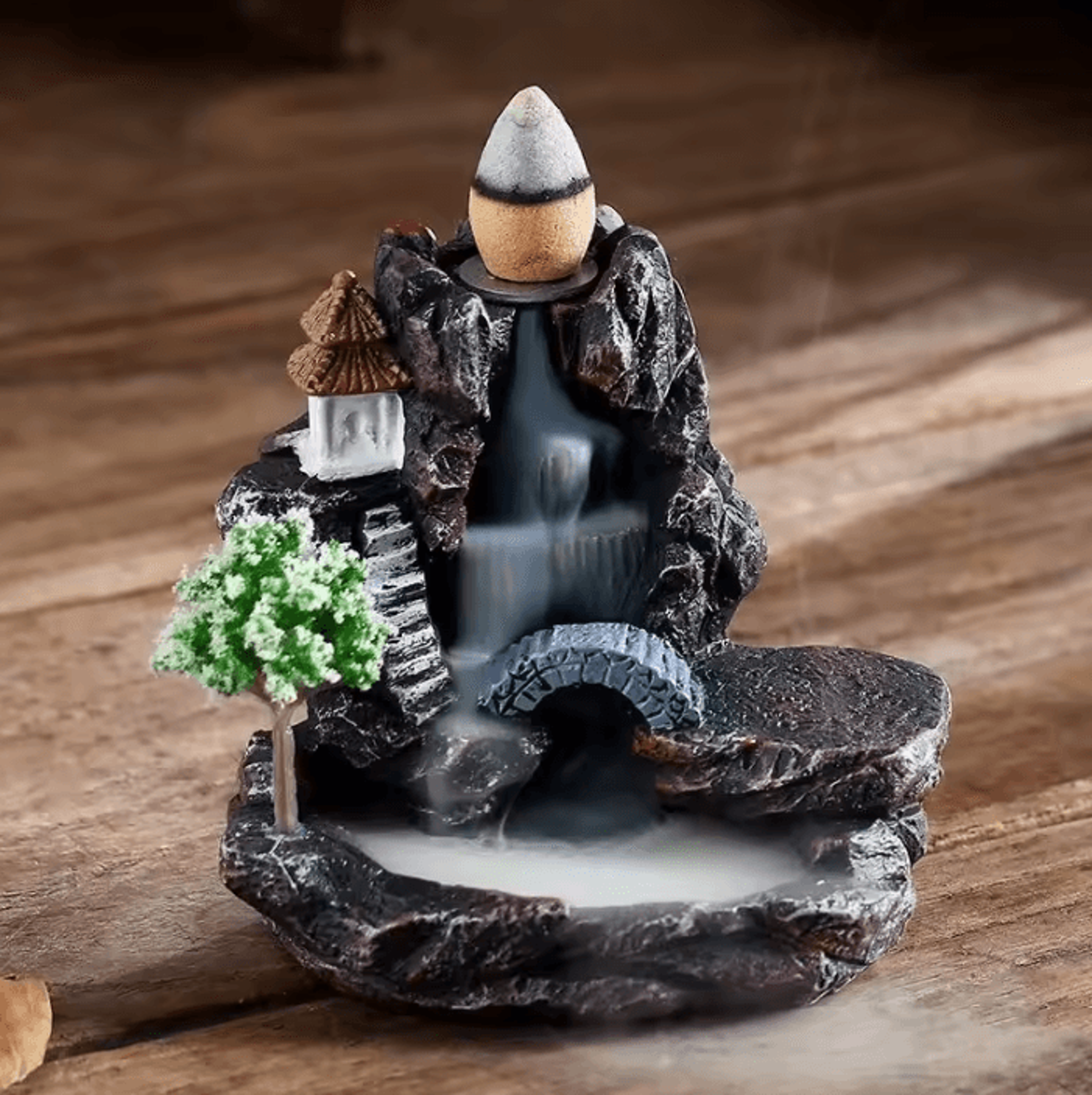 Backflow Waterfall Incense Burner  Aromatherapy Incense Holder With Cones 0