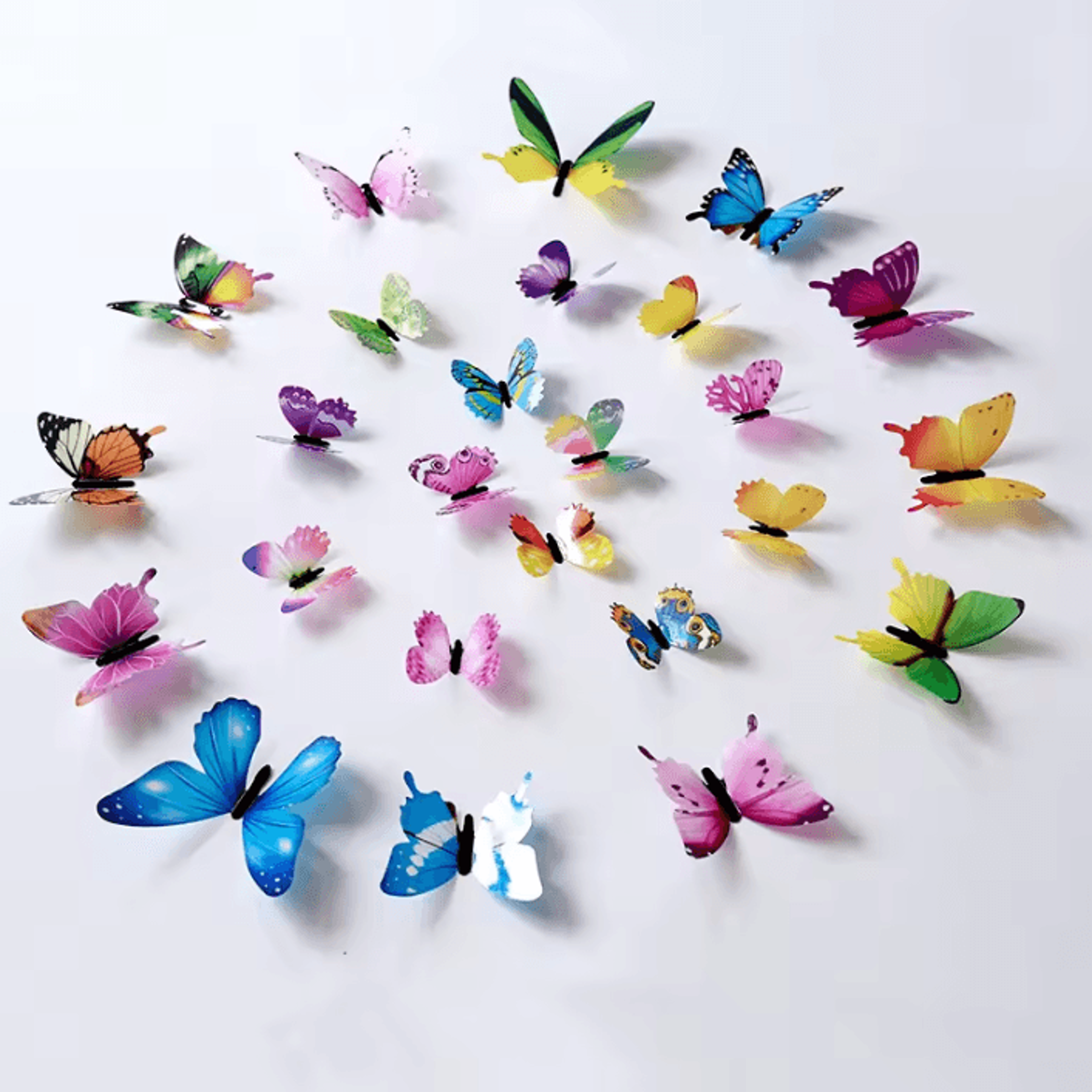 12Pcs 3D Luminous Butterfly Wall Stickers  Glow In The Dark Home  Party Decor 0