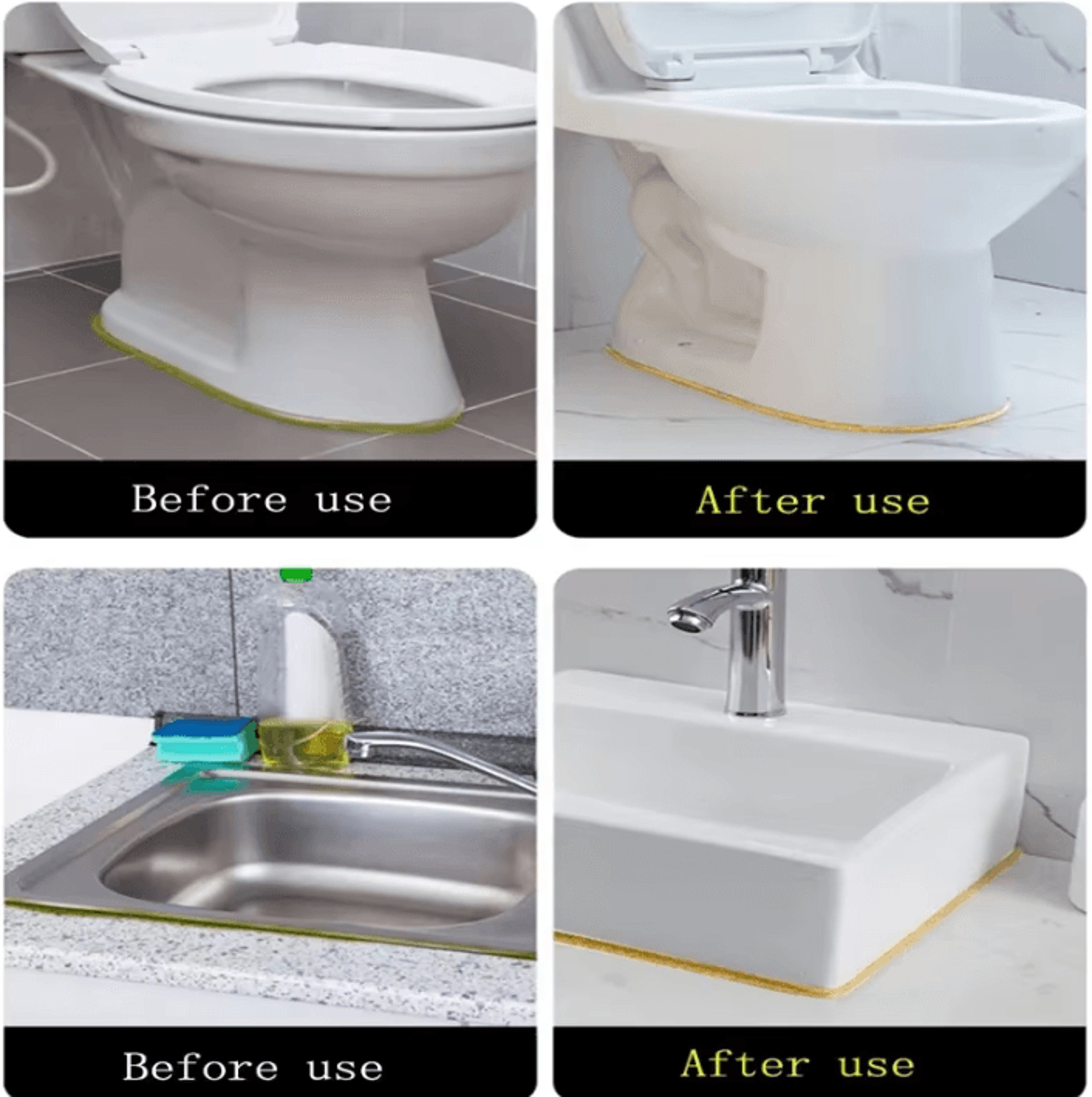 6M Self Adhesive Ceramic Tile Gap Tape  Waterproof Seam Strip For Kitchen  Bathroom 2