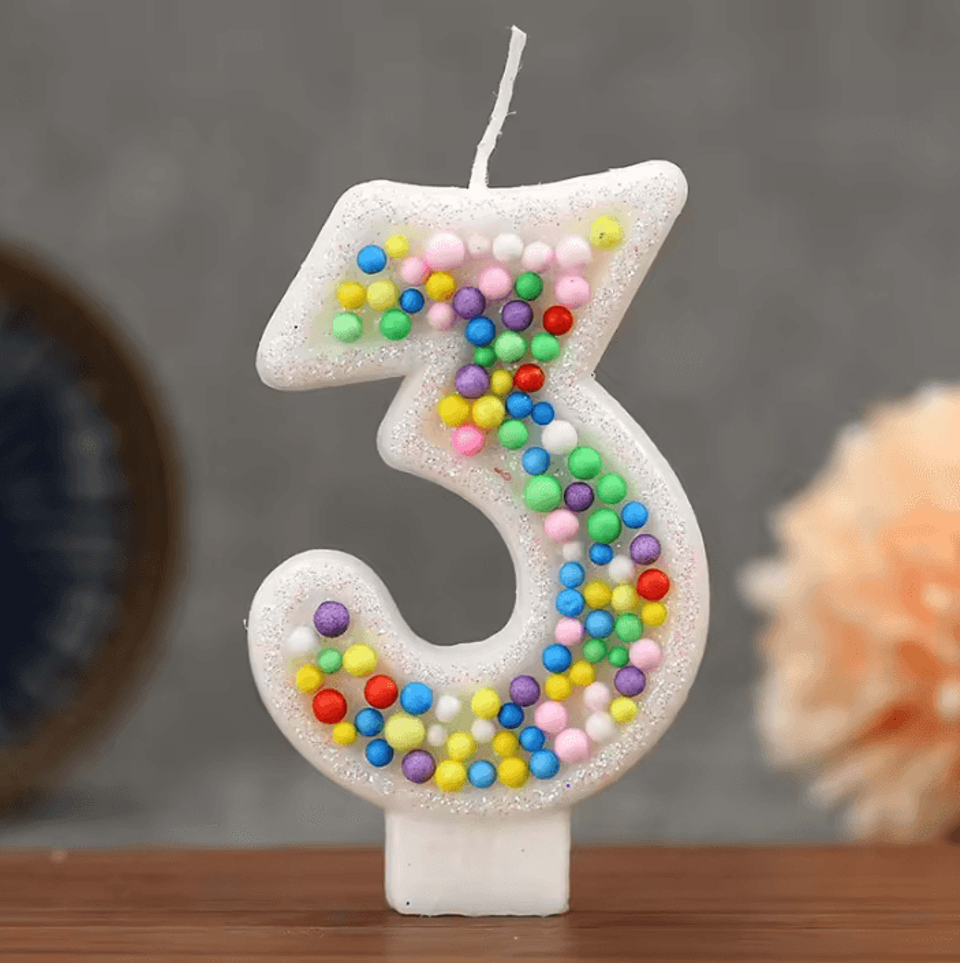 Colorful Ball Number Birthday Candles 09  Creative Cake Topper 5