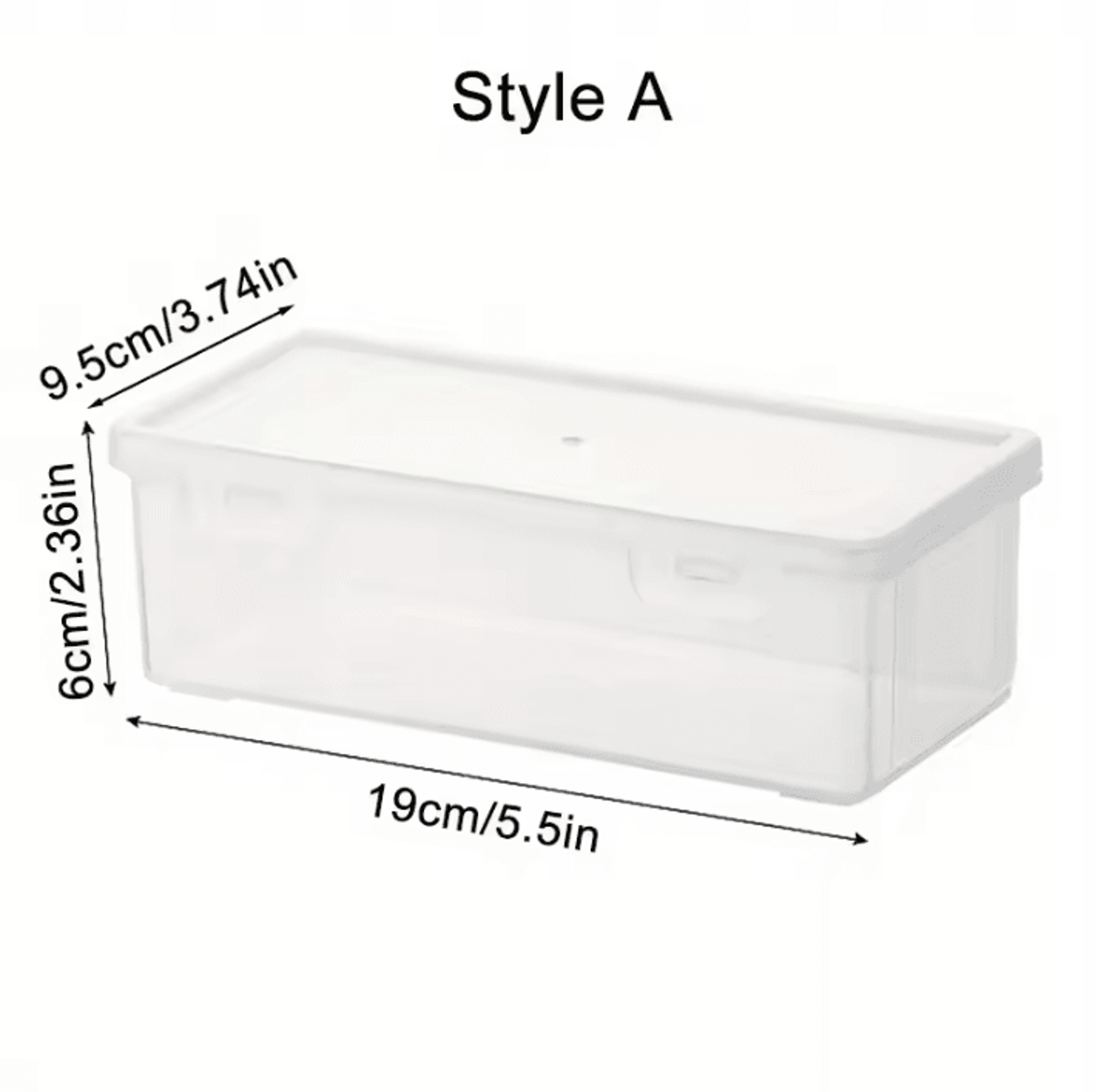 Transparent Plastic Pencil Box  Multipurpose School And Office Storage Organizer 1