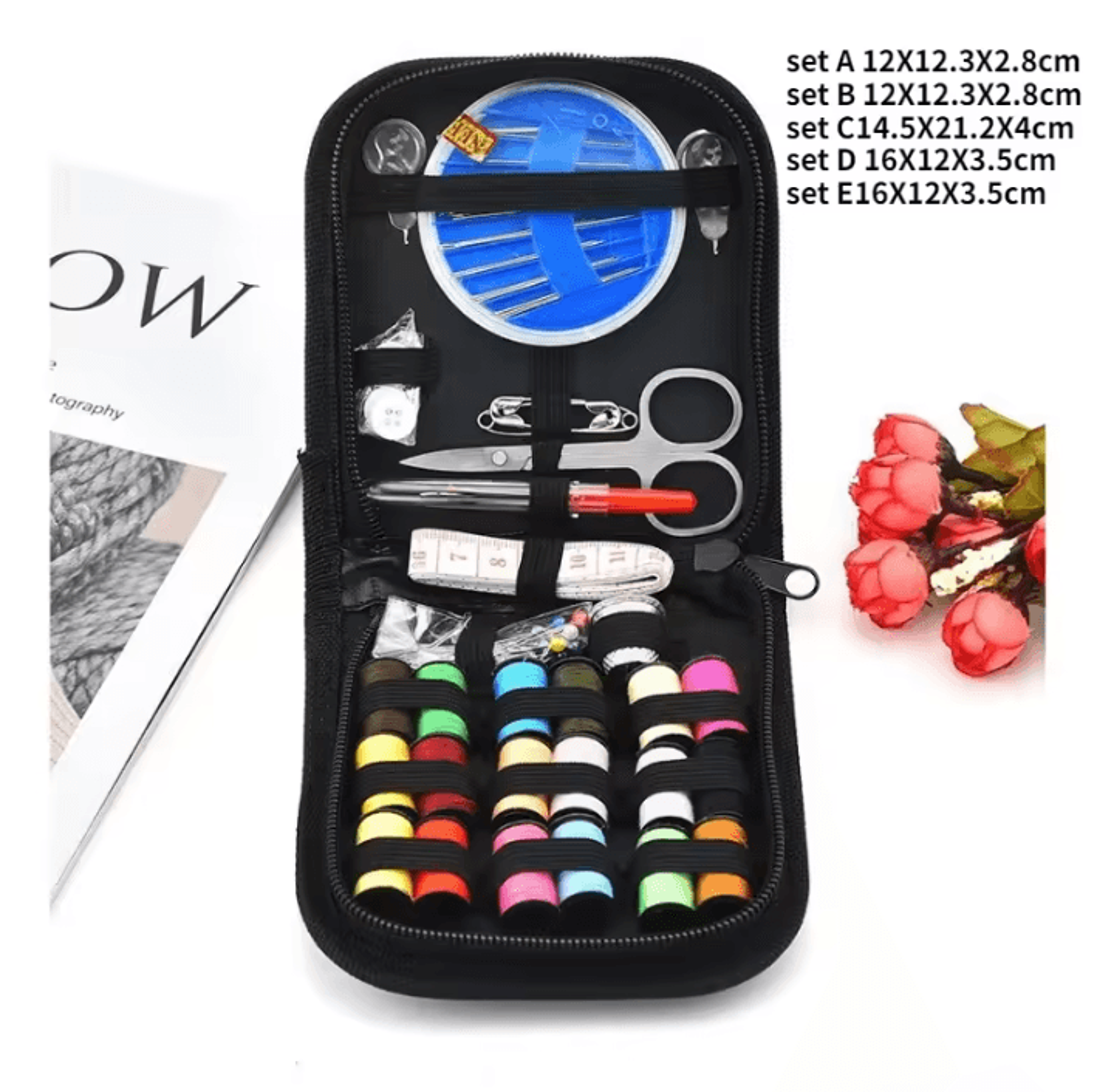 Portable Household Sewing Kit Box  Complete Repair And Mending Tool Set 3