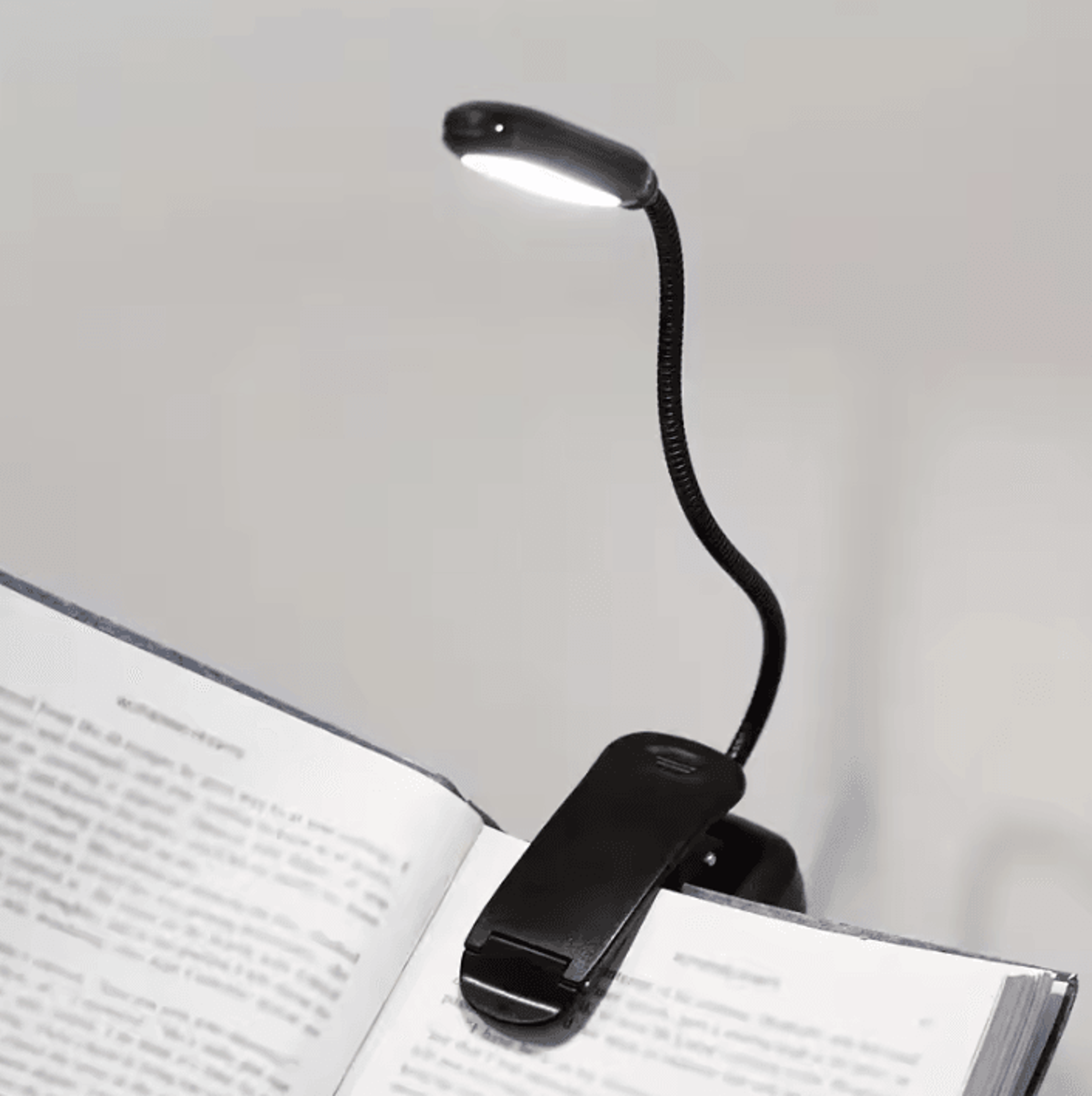 Mini Portable LED Clip On Book Light  Flexible Battery Reading Lamp 0