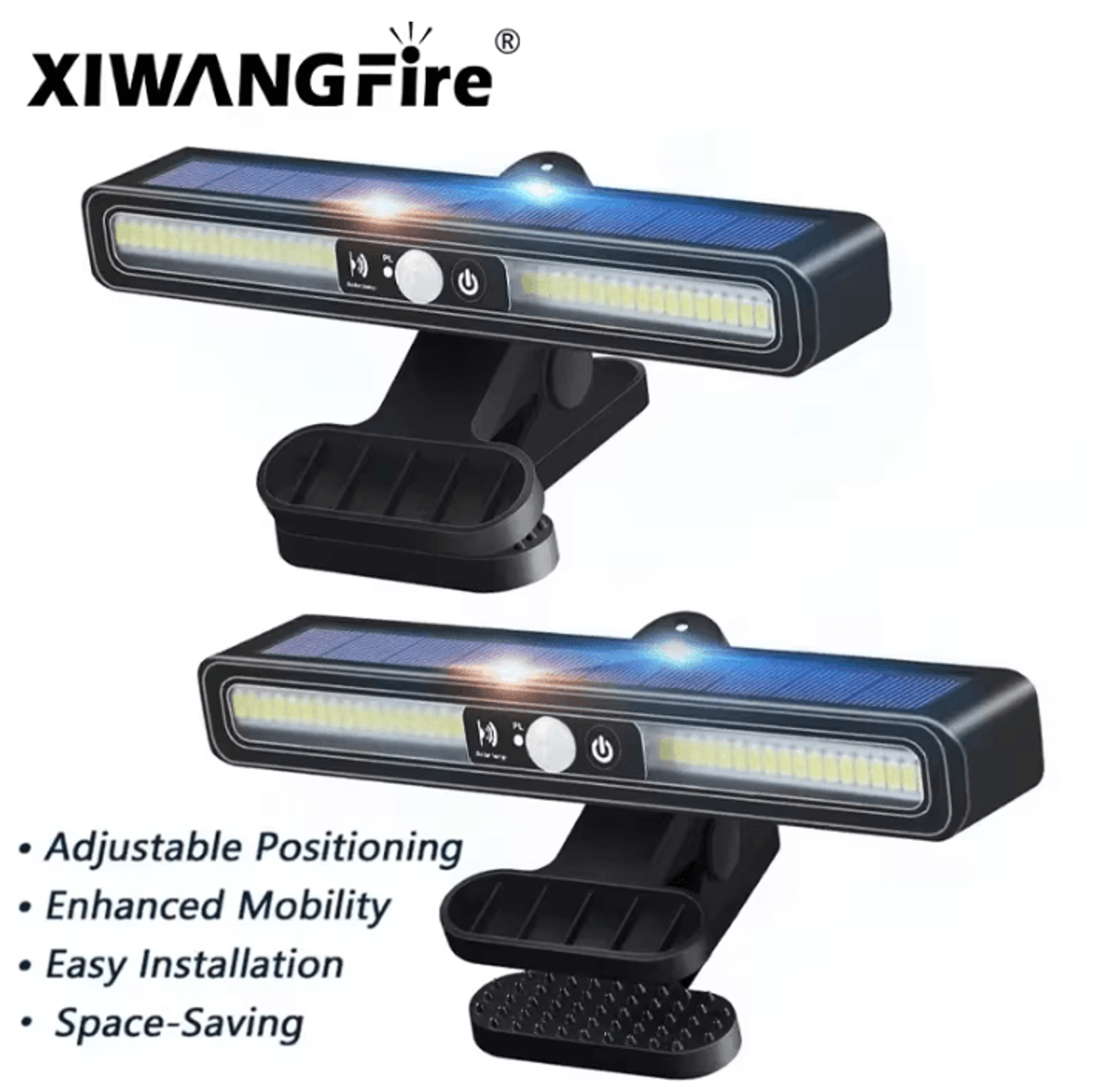 XIWANGFIRE 36 LED Solar Motion Sensor Light  Waterproof Clip On Security Lamp 0