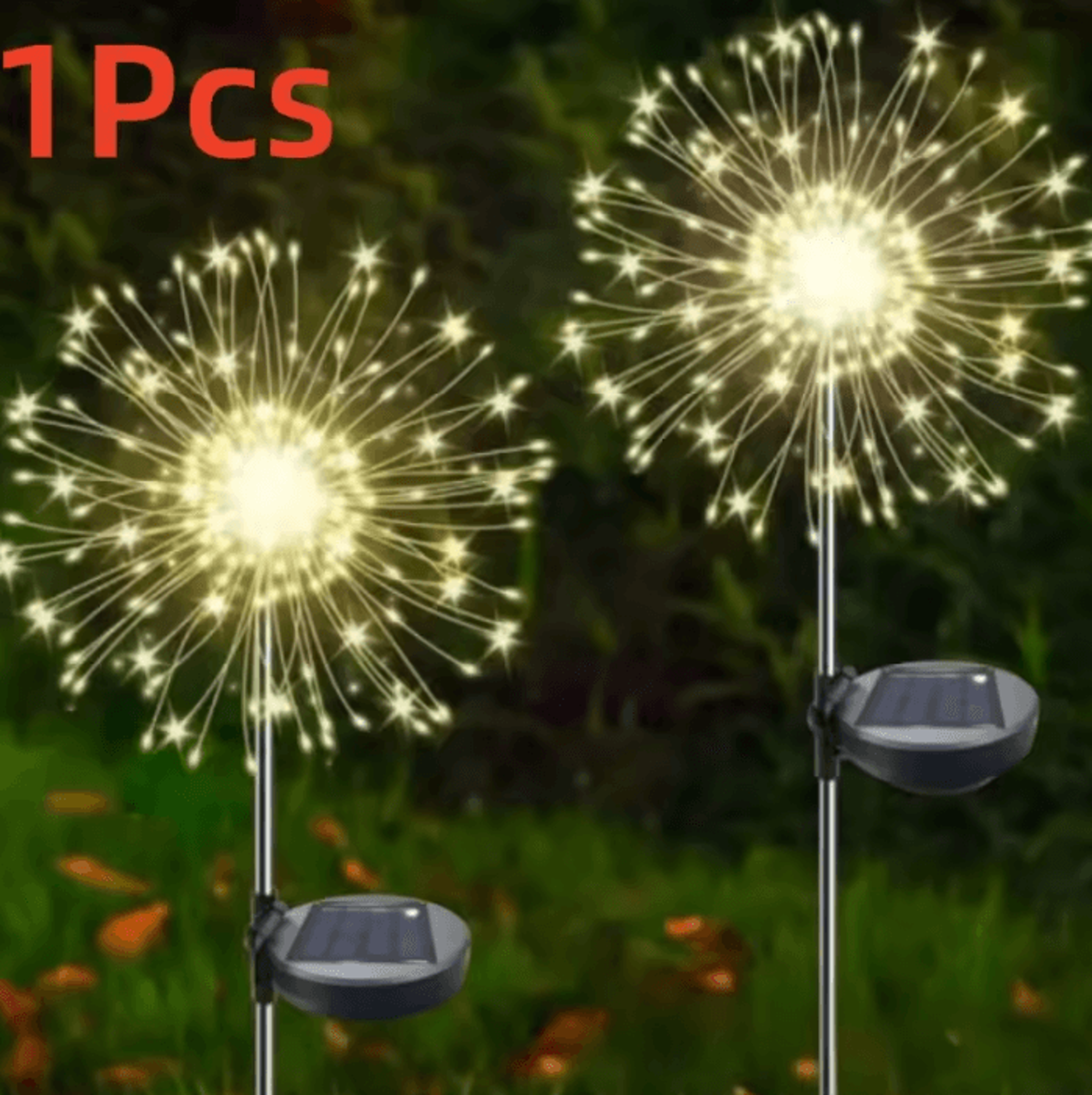 Solar Firework Garden Light  8 Mode IP65 Outdoor LED Landscape Lamp 4