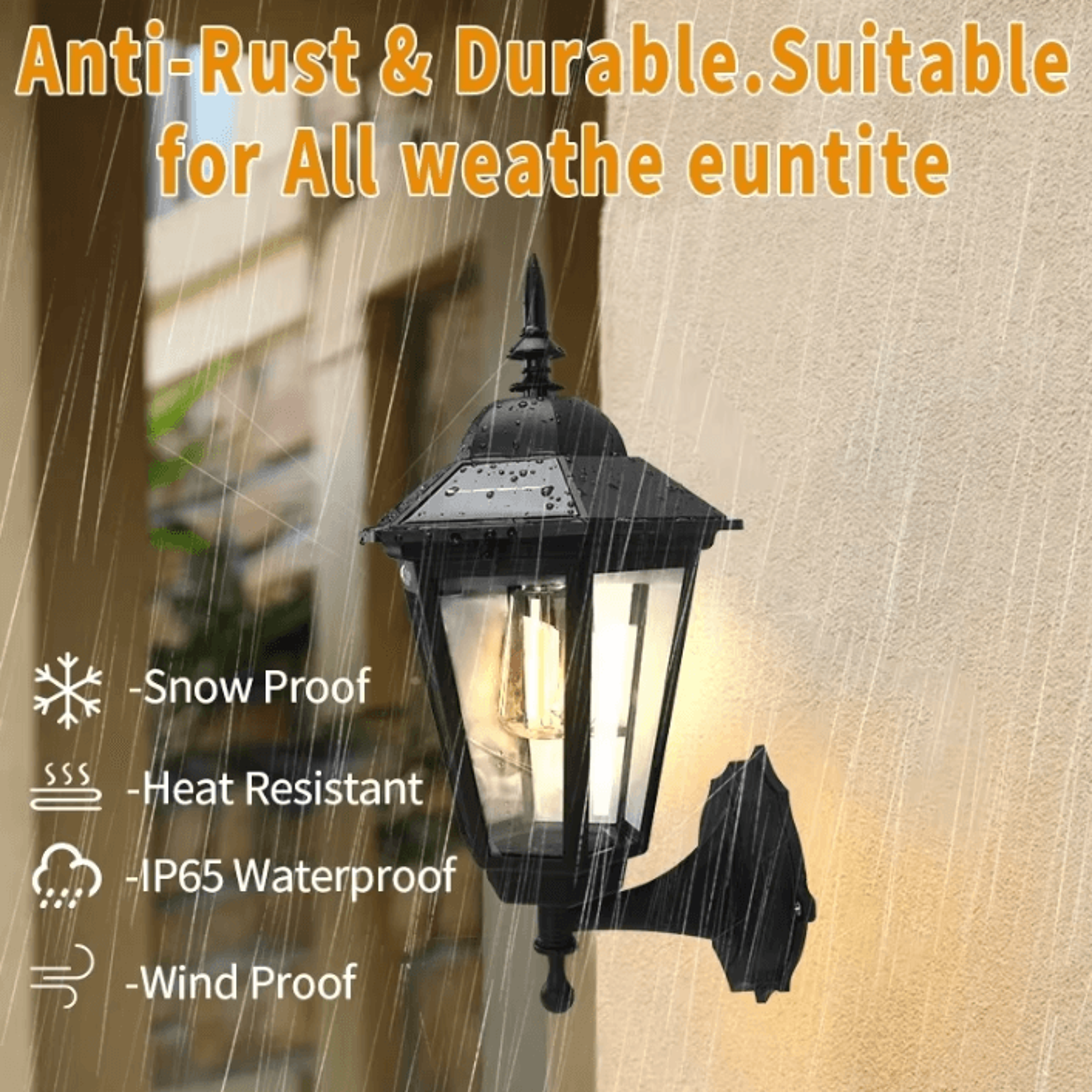 retro solar pathway light - vintage outdoor garden led lamp