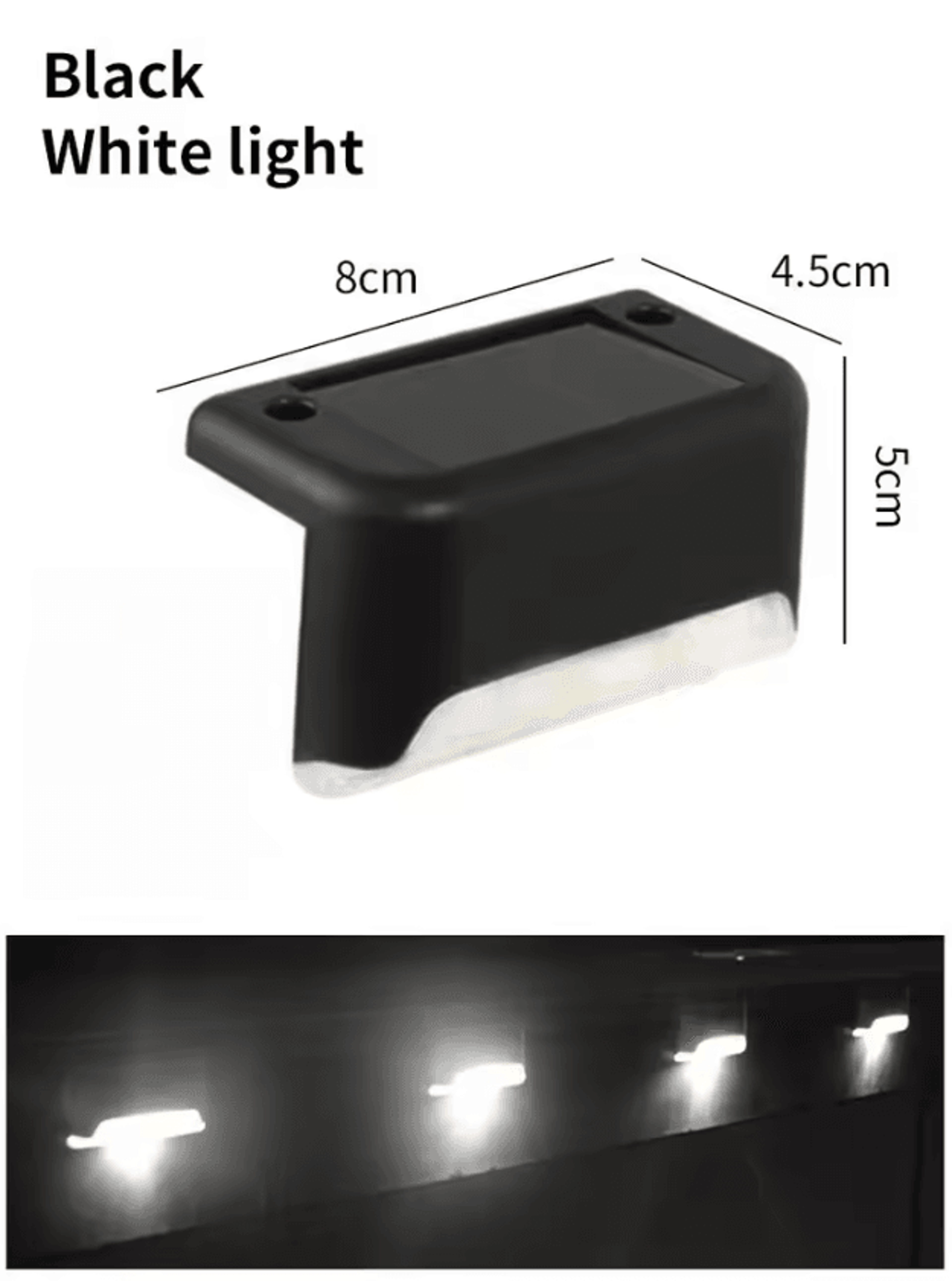 16 Pack Solar Deck Lights  Waterproof Outdoor Step And Fence Lights 5