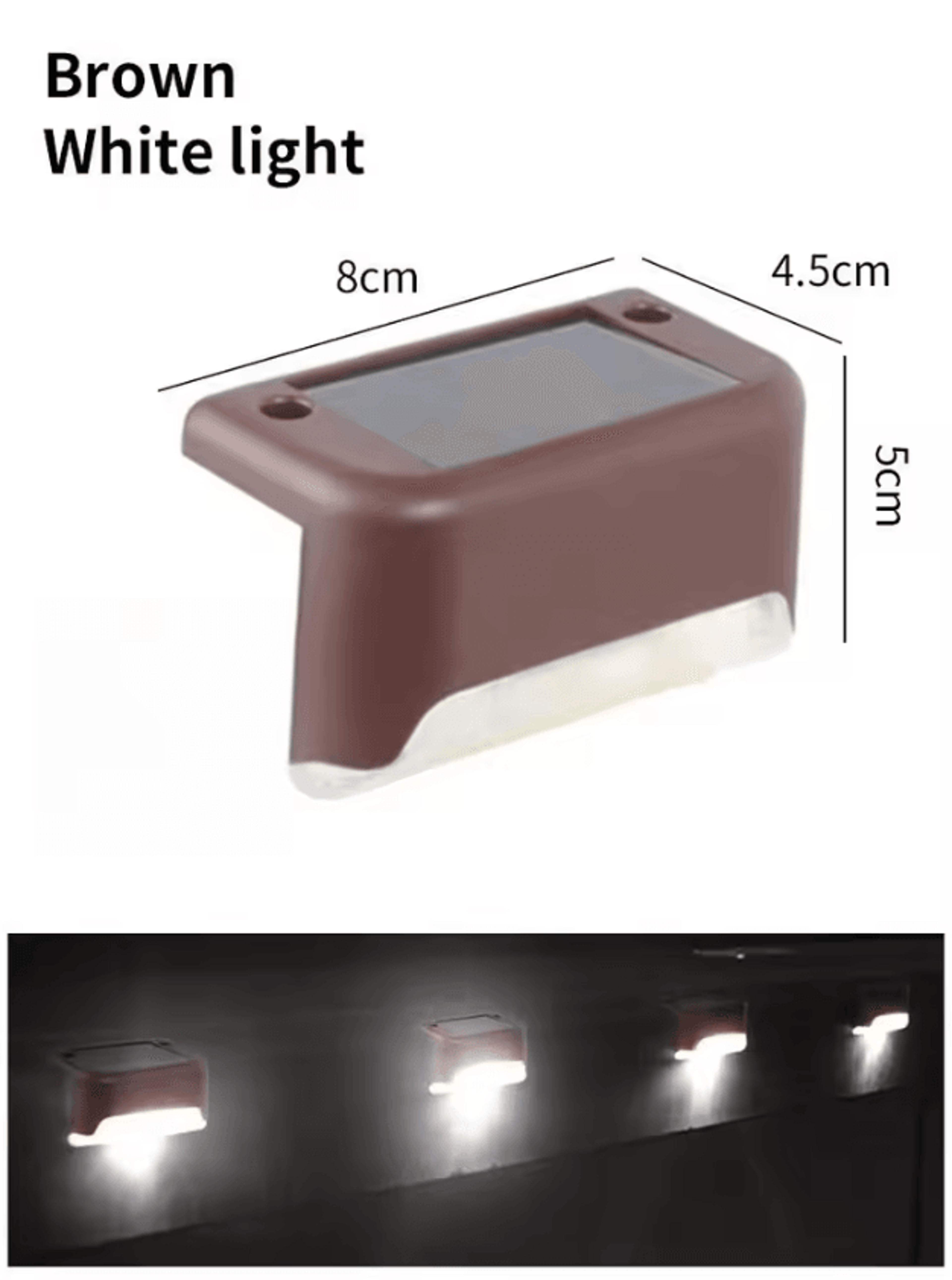 16 Pack Solar Deck Lights  Waterproof Outdoor Step And Fence Lights 6