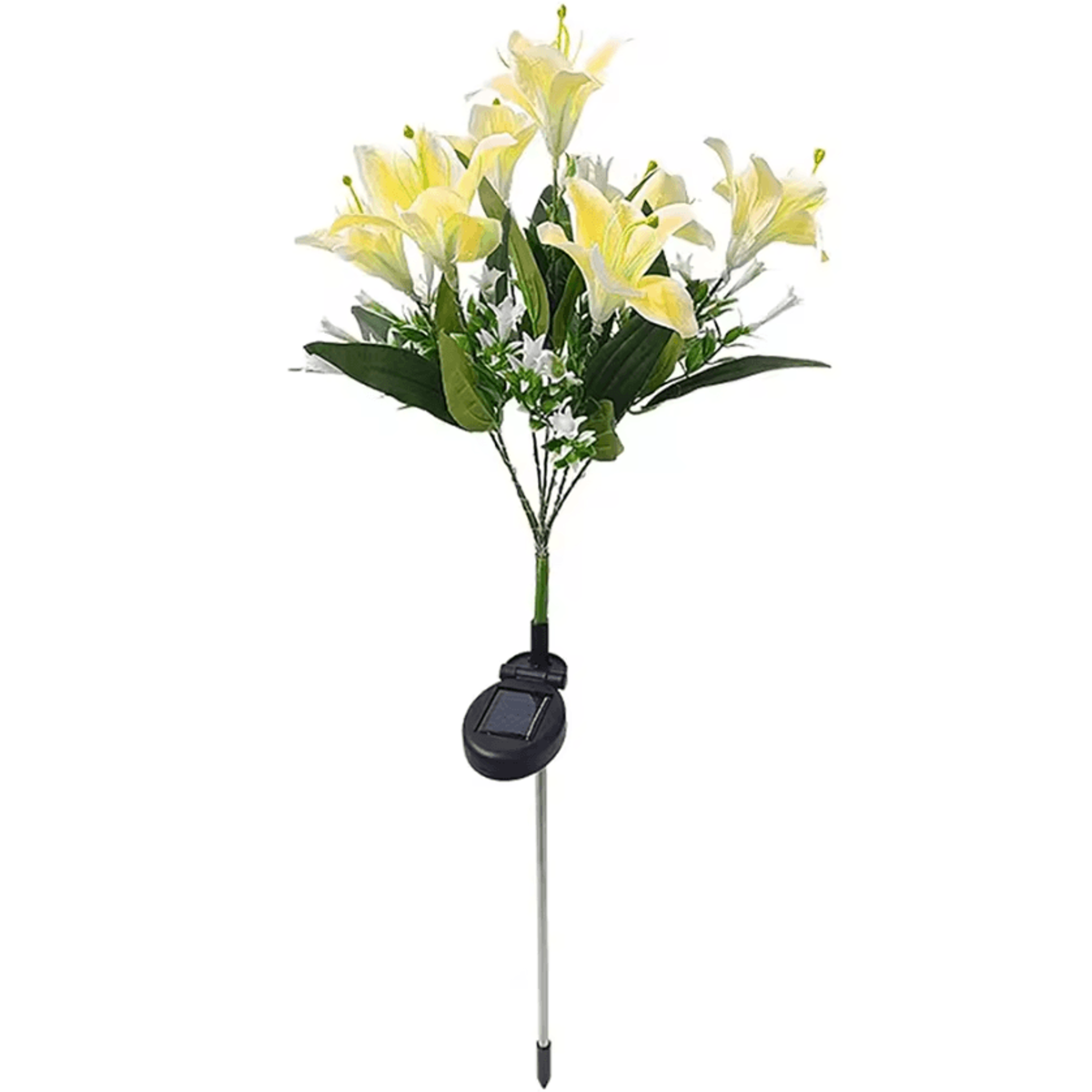 Solar Lily Flower Garden Light  IP65 Waterproof LED Landscape Decor 3