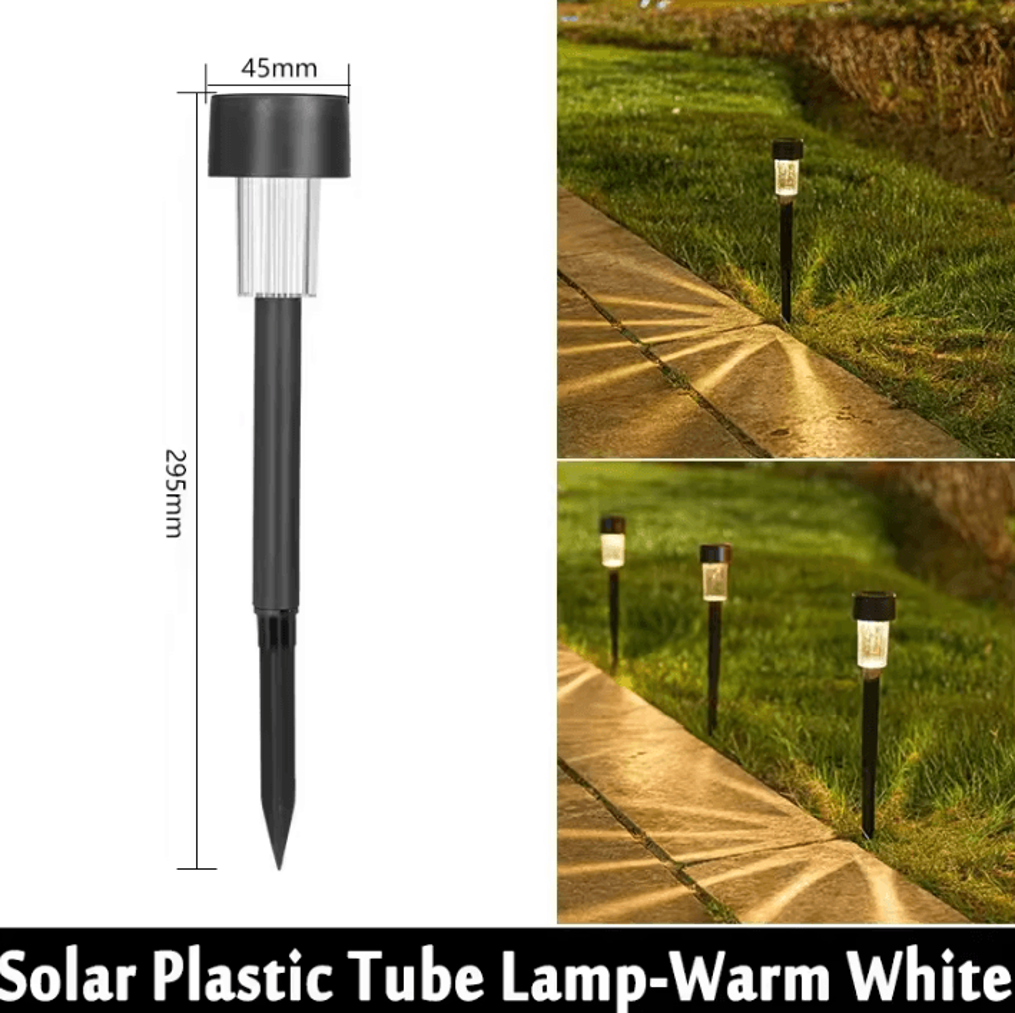 10 Pack Solar Garden Lanterns  Waterproof Outdoor Pathway Lights 4
