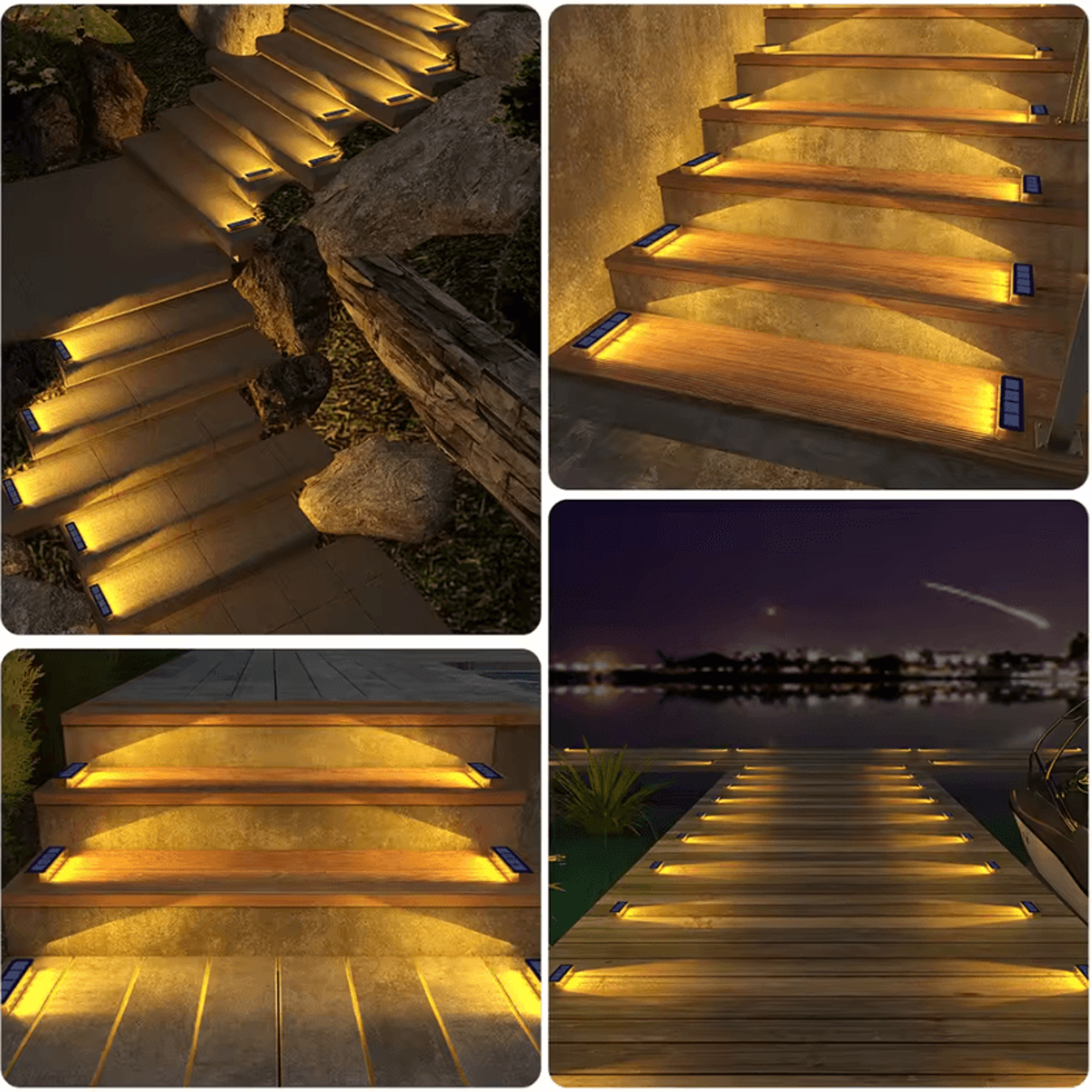 IP68 Solar LED Step Light  AntiTheft Outdoor Stair And Deck Lamp 1