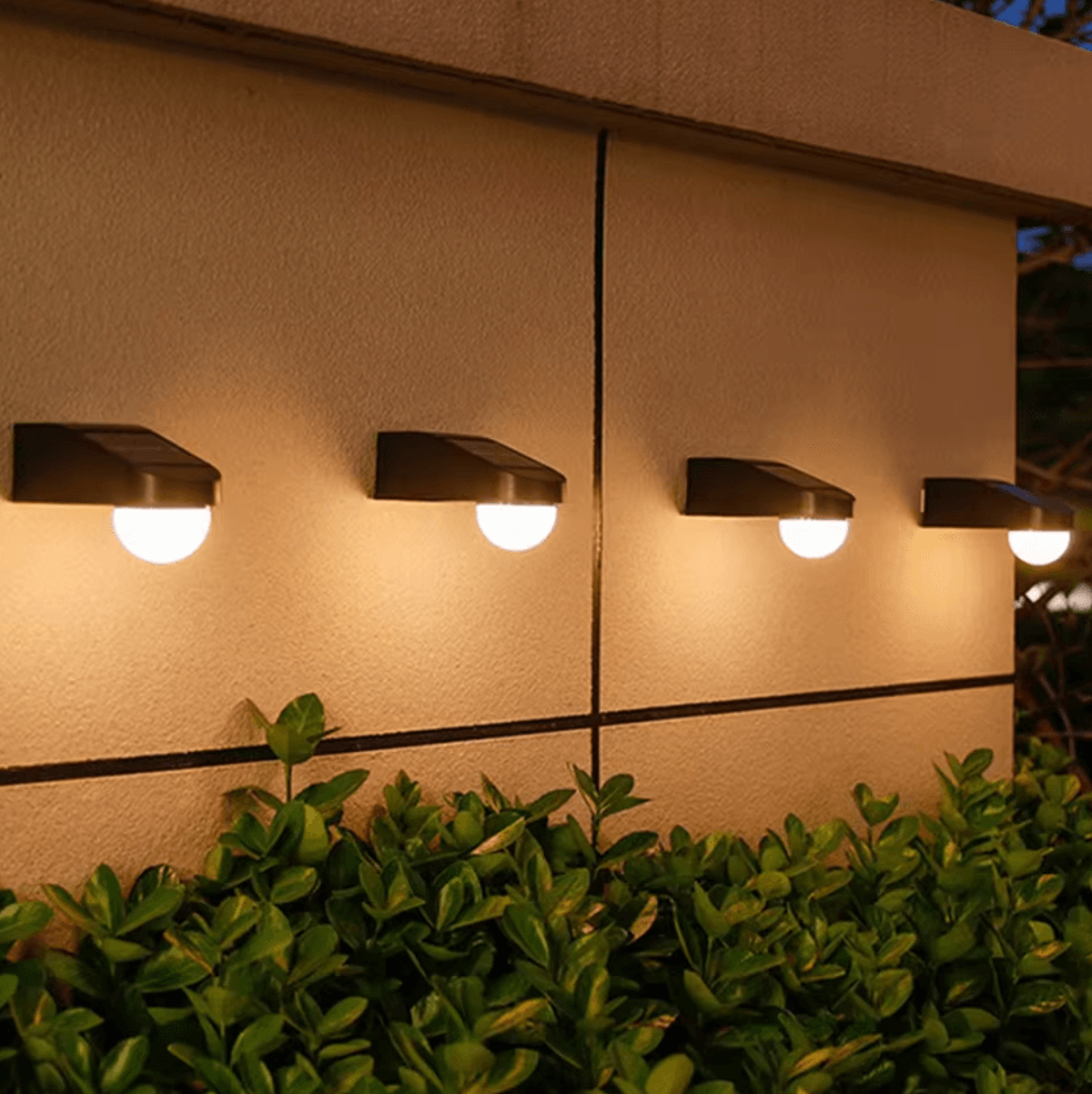 IP65 Solar Fence Lights  Dusk To Dawn Outdoor Deck And Step Lights 4