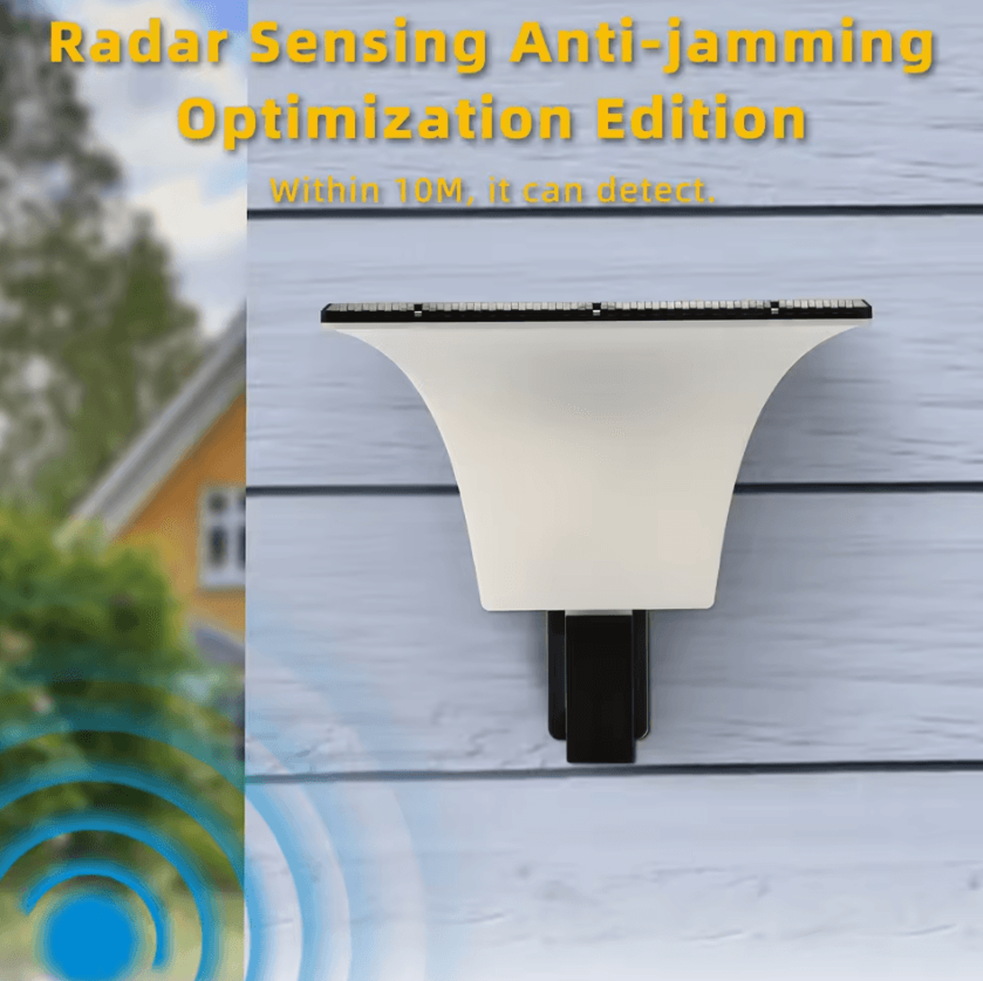 Solar Radar Sensor Wall Light  Waterproof Outdoor Porch Security Lamp 3