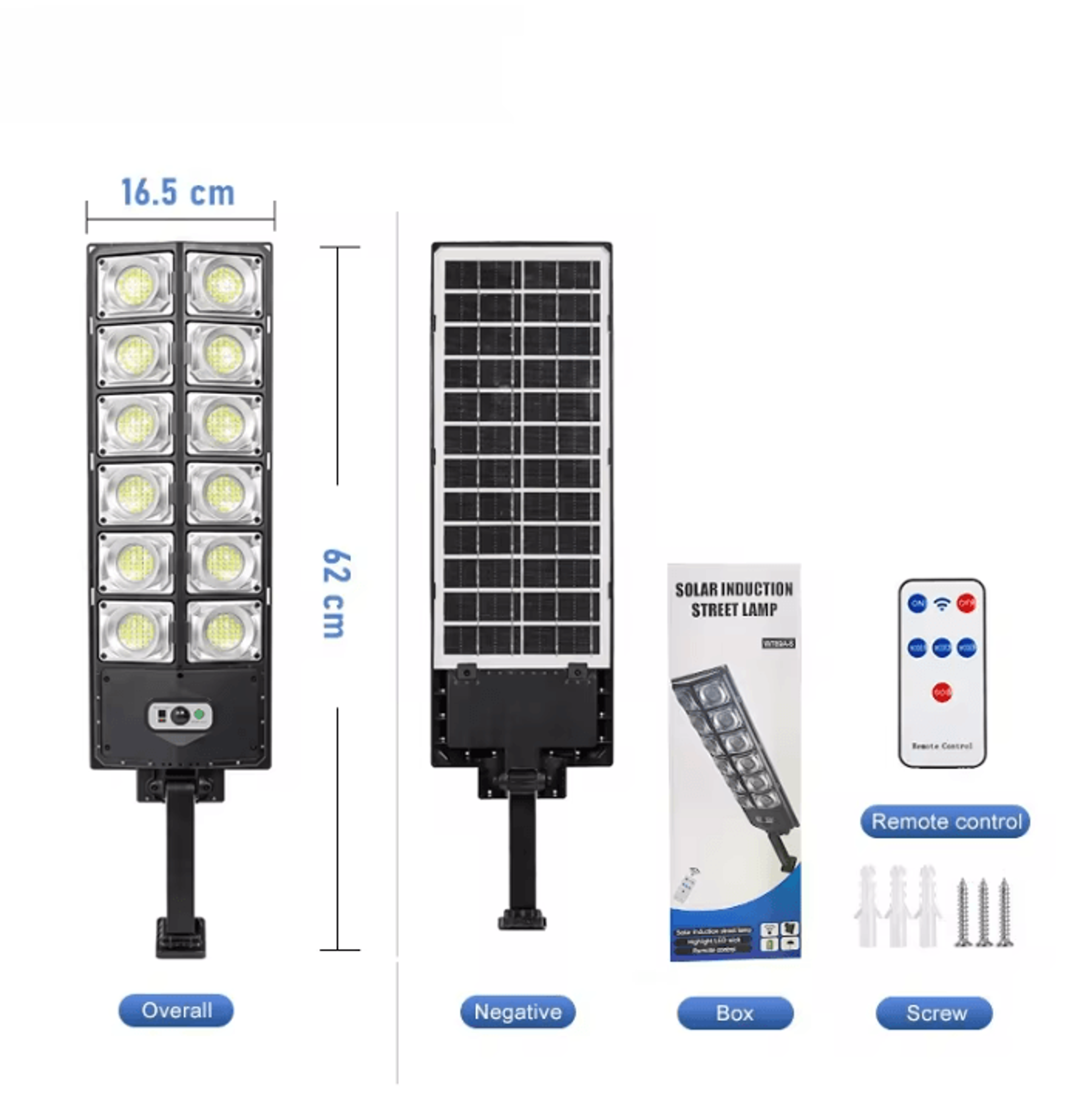 720LED Solar Motion Sensor Street Light  3 Mode Outdoor Security Lamp 4